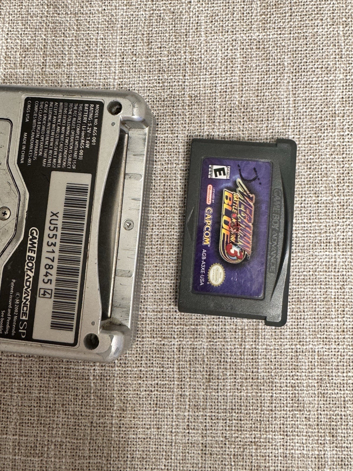 Game Boy Advance SP AGS-001 No Charger – With Game MEGAMAN BATTLE NETWORK 3 BLUE
