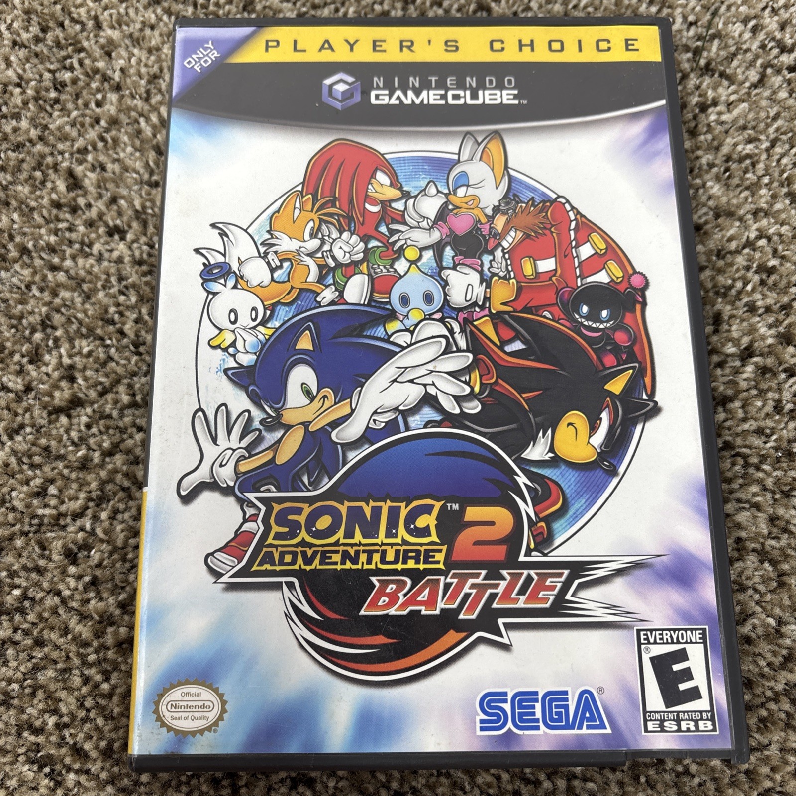 Sonic Adventure 2 Battle (Nintendo GameCube, 2004) CIB With Registration Card