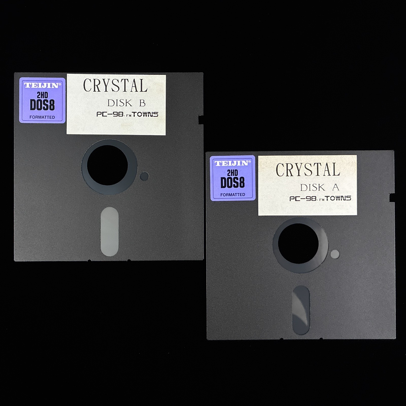 CRYSTAL SOFT 5″ PC-98 PC-98 FM-TOWNS Doujin Cat Girl CG Collection Artbook Japan