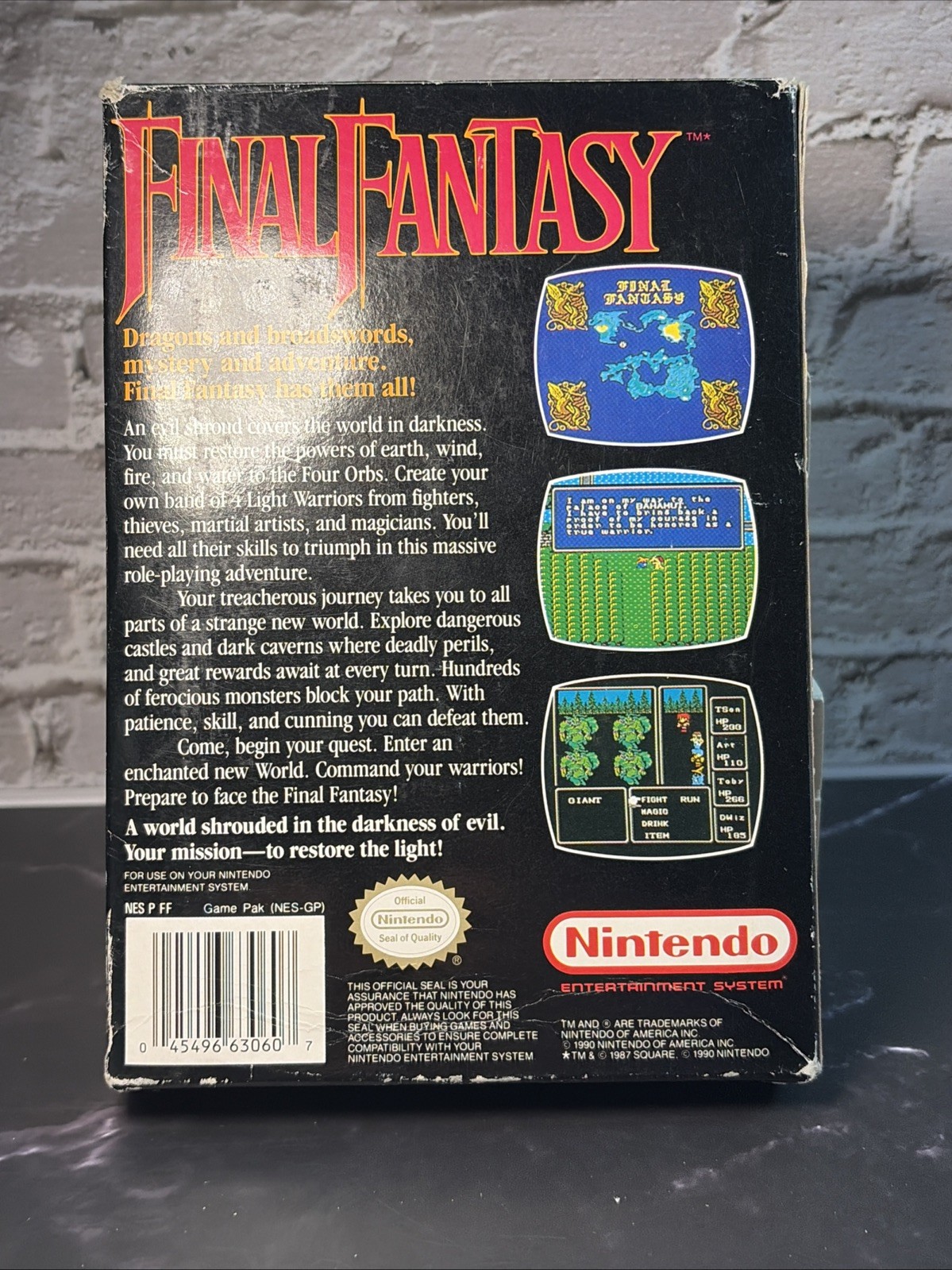 NES Nintendo – Final Fantasy (OG) – CIB & Both Maps -T&W – Everything is OEM