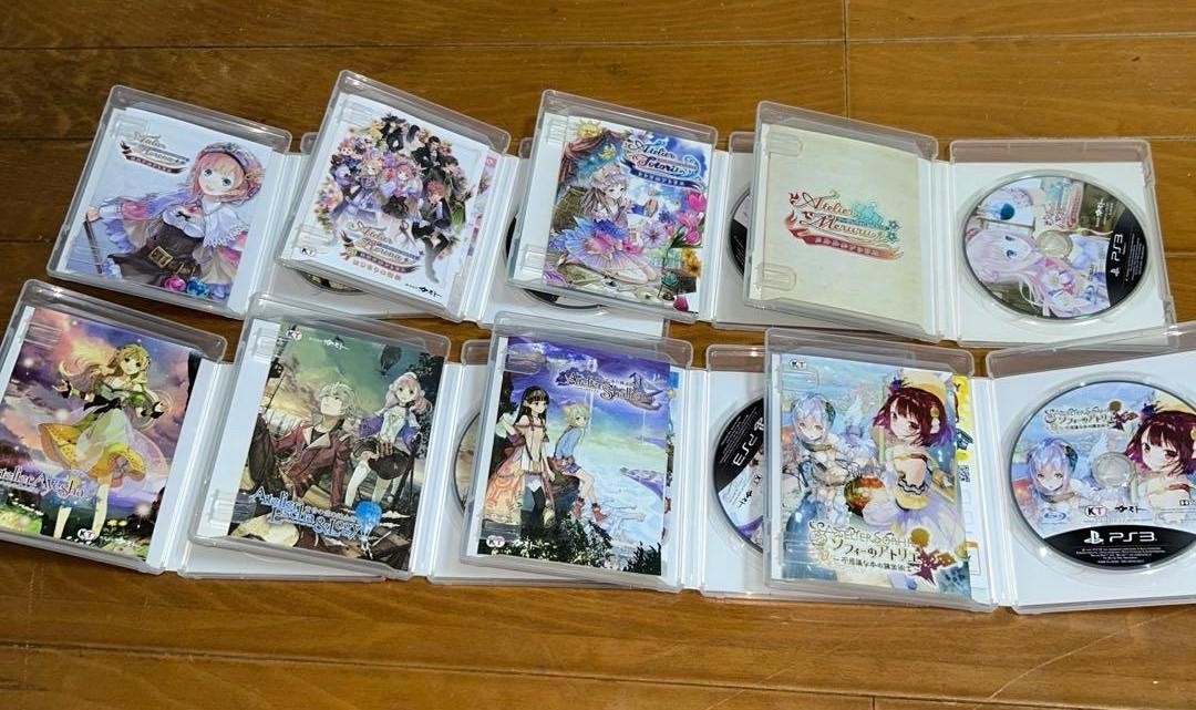Lot 8 PS3 Atelier Sophie Shin Rorona Totori Meruru Ayesha Escha & Logy Shallie