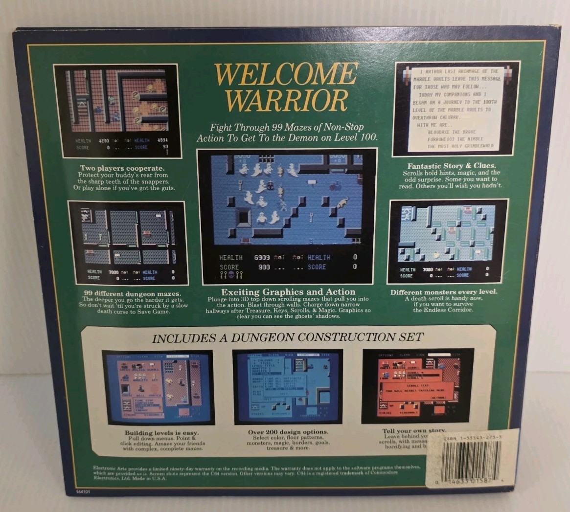 Demon Stalkers (Commodore 64 C64) 5.25 Floppy Disk CIB Complete + Extras