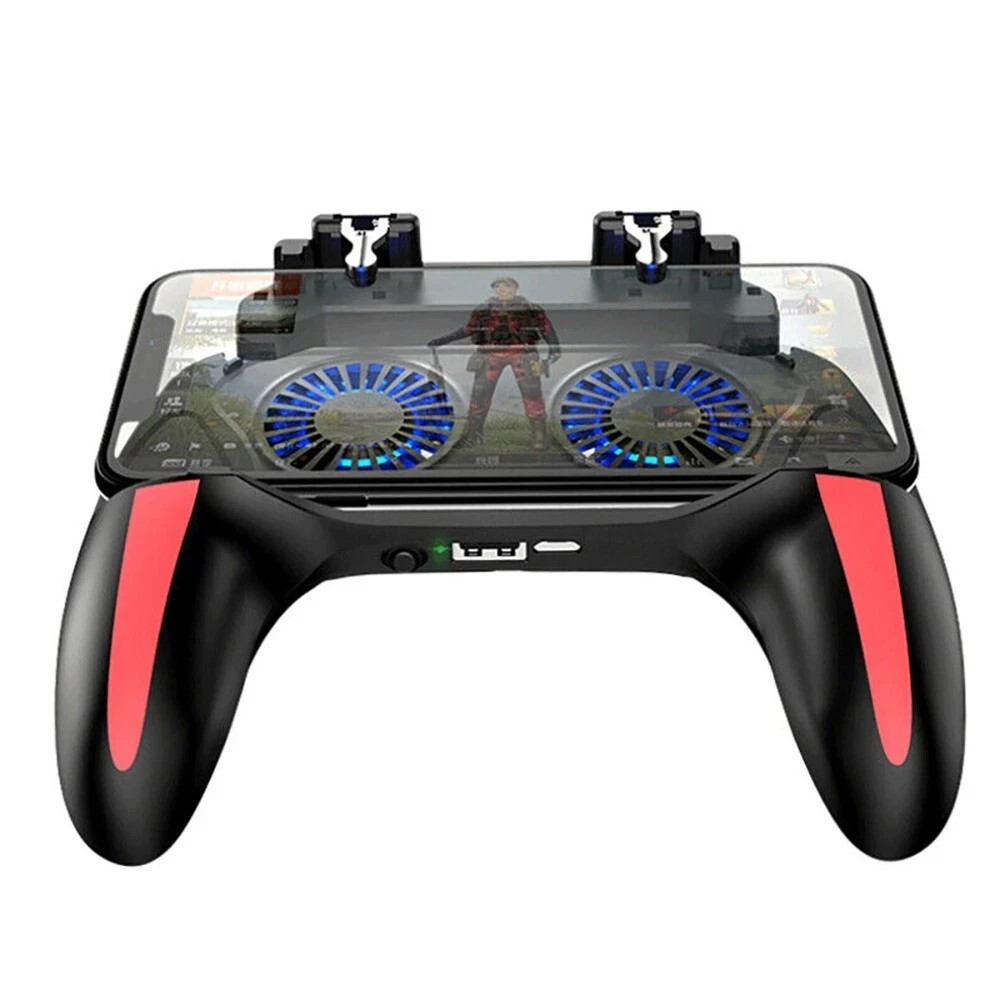 H10 Mobile Gaming Controller Grip Dual Cooling Fans 5000mAh Rechargeable iPhone