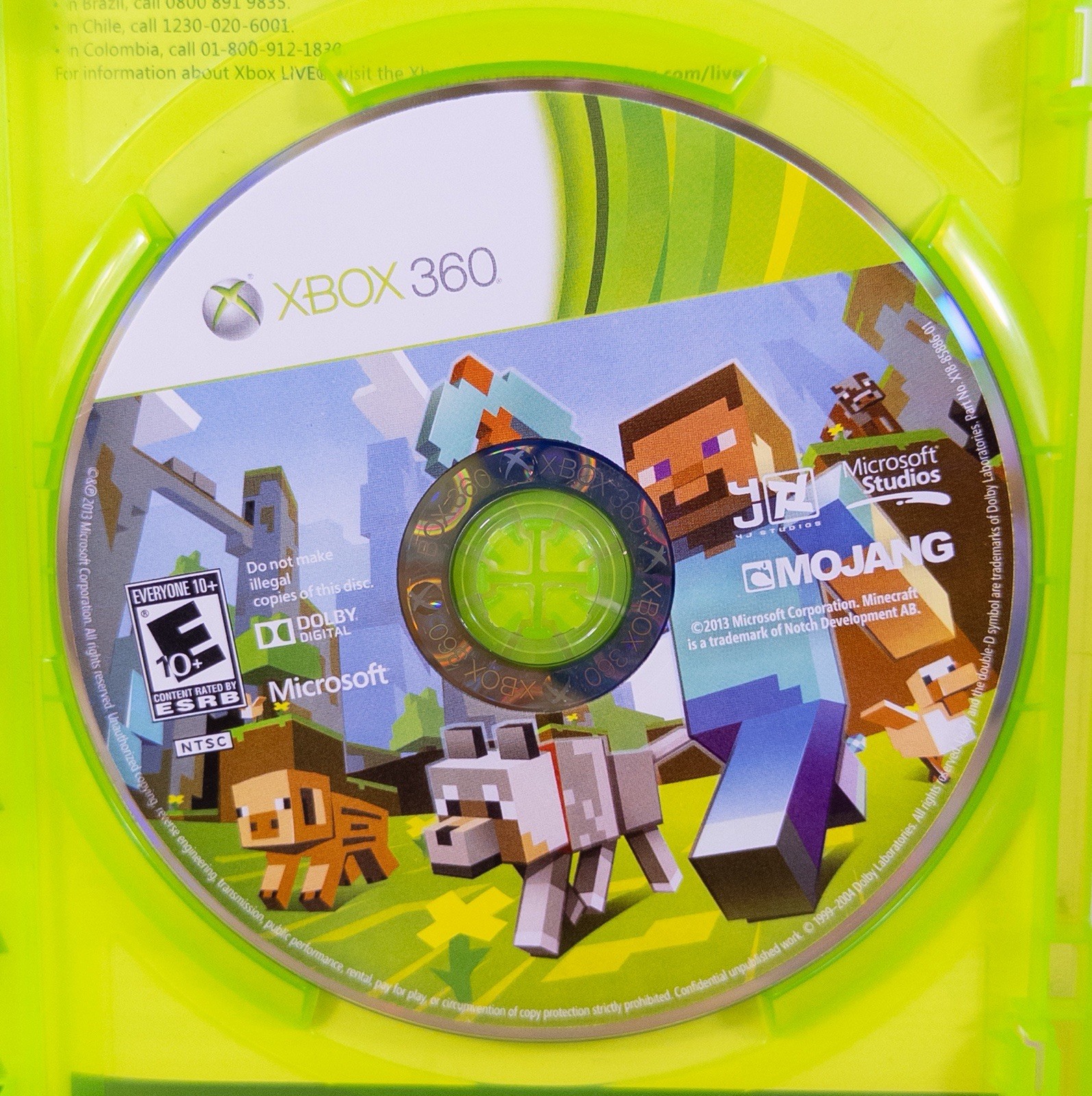 Microsoft Minecraft Xbox 360 Edition – 2013 – Tested & Working VGC Mojang!
