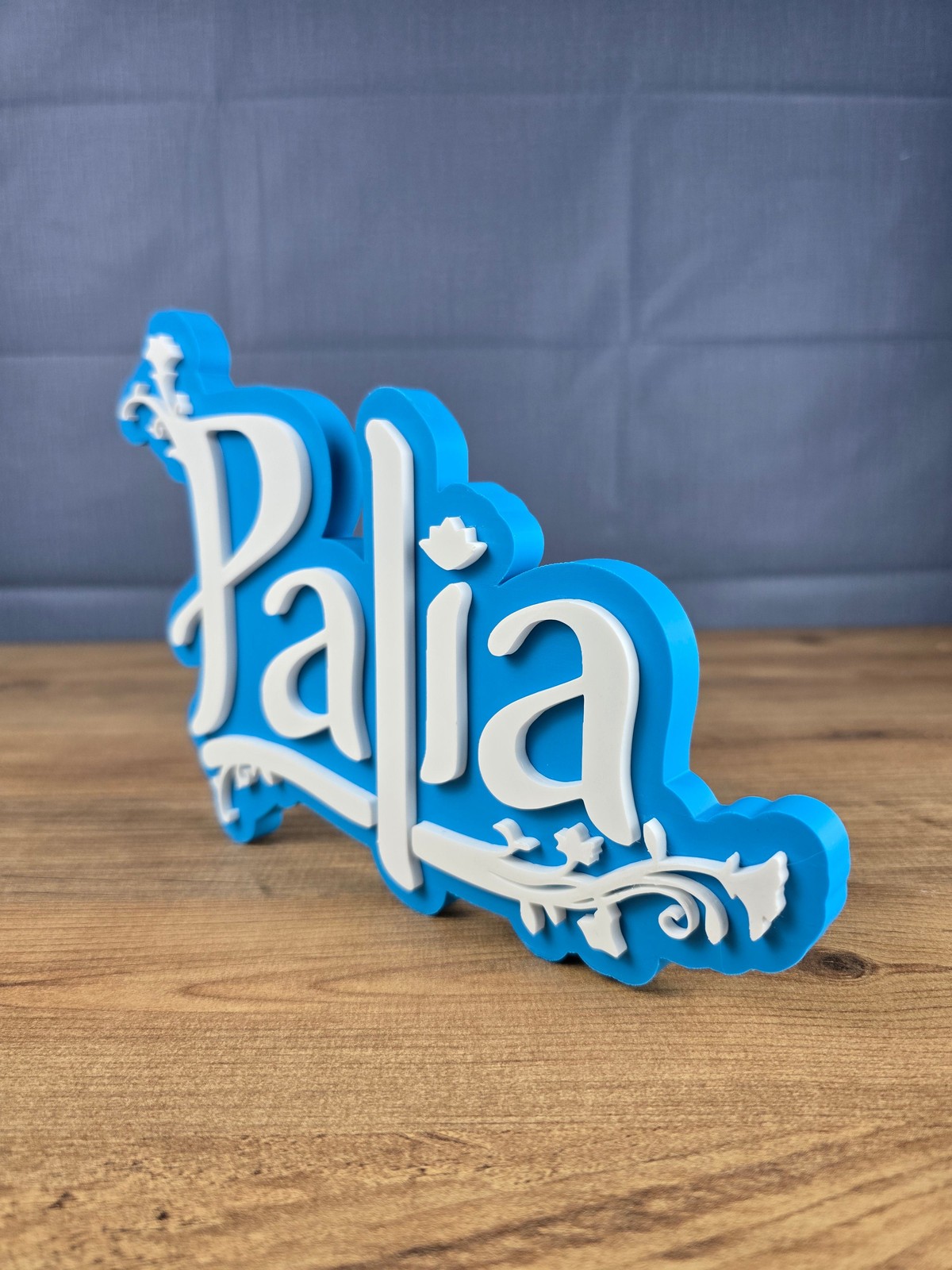 Palia Logo Display Stand Desk Sign Cozy Gamer Room Decor Shelf Accessory Gift