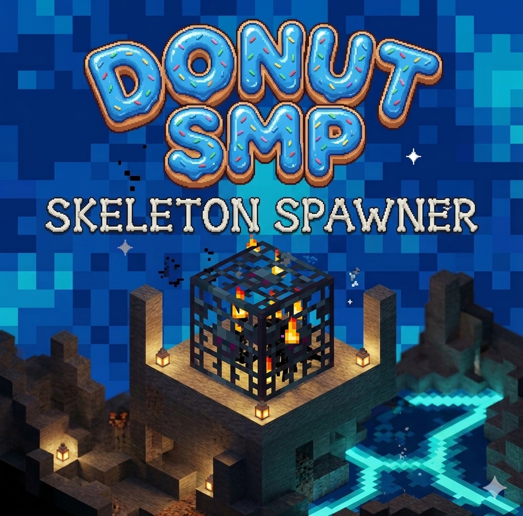 🍩Donut SMP – 10x Skeleton Spawner 💸CHEAP AND FAST DELIVERY⚡