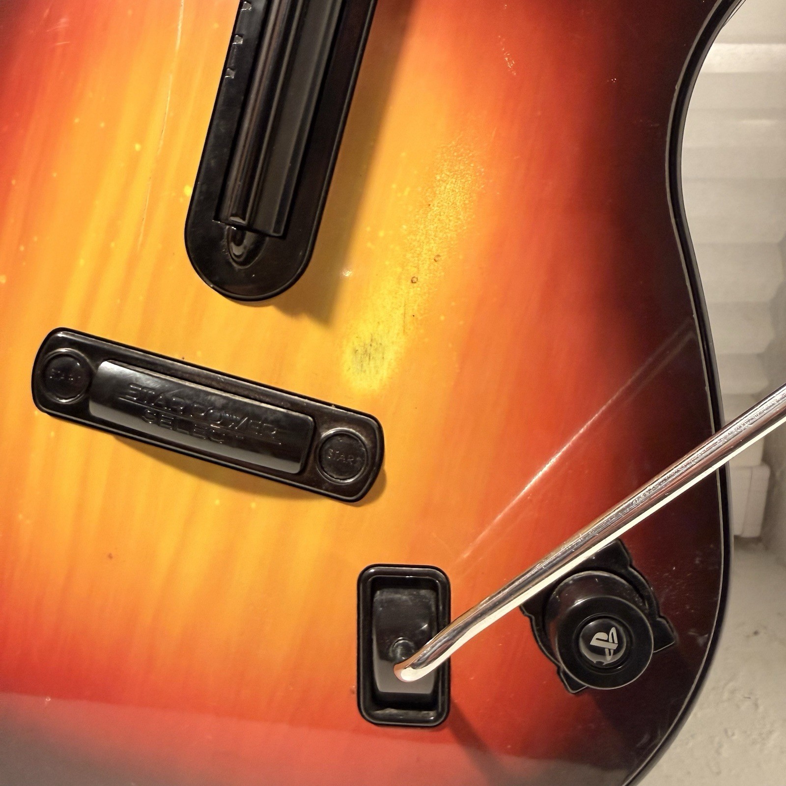 PS3 RedOctane Guitar Hero Wireless Guitar Controller Sunburst Black 95451.805
