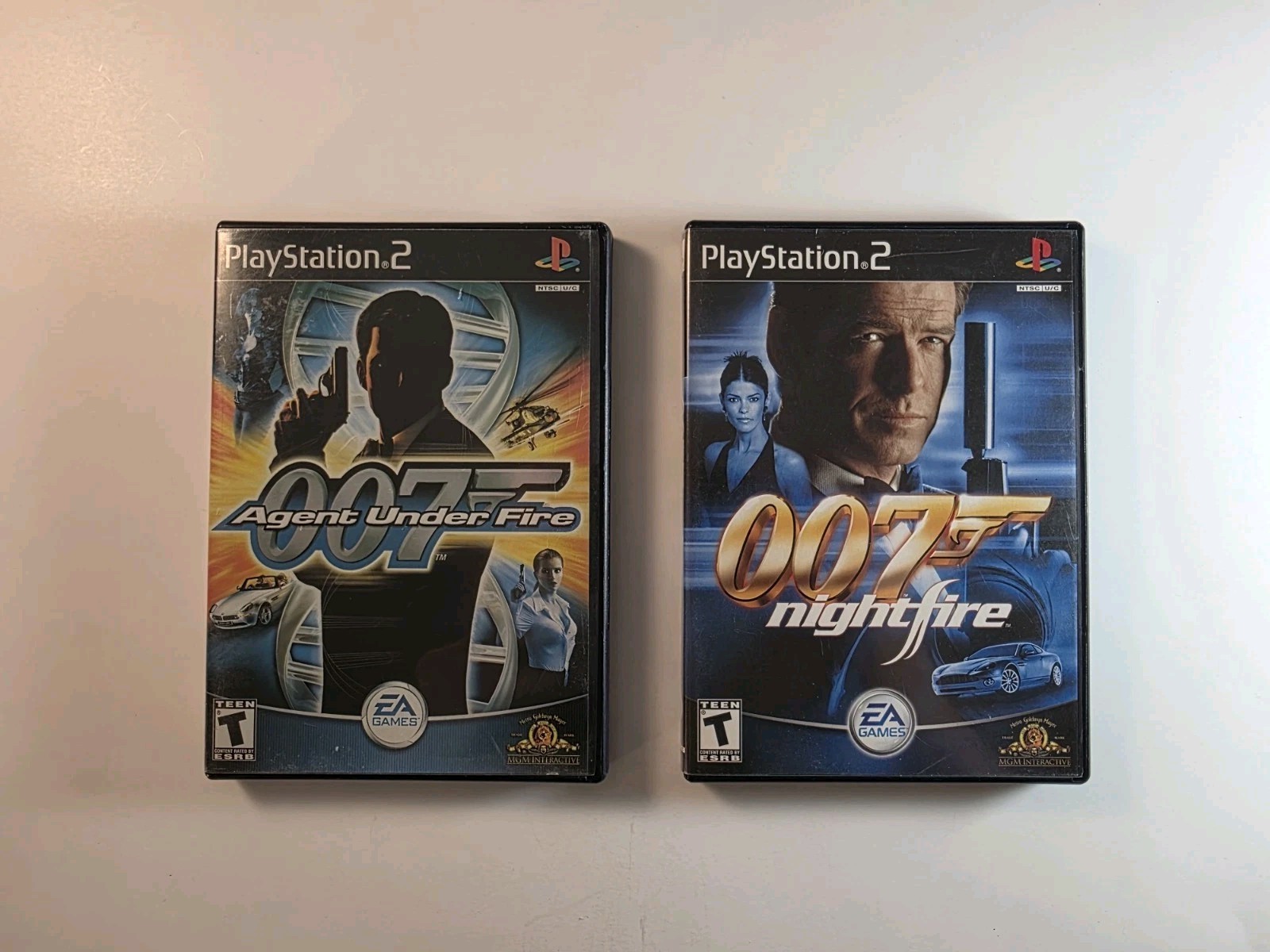 007 Agent Under Fire and Nightfire PS2 Bundle