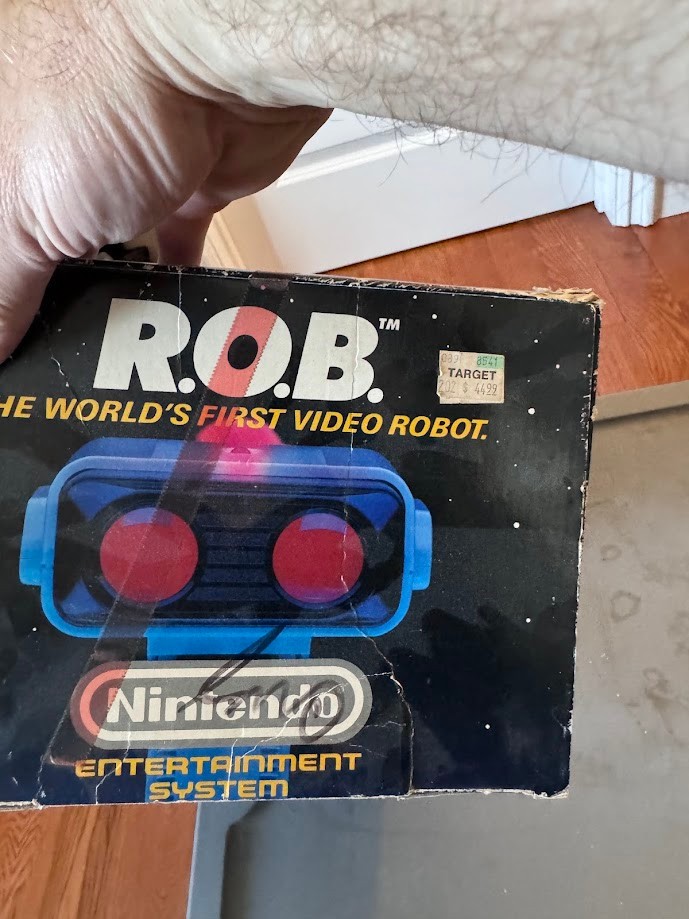 LOT: Rob the Robot in box, Gyromite in box, Stack Up game plus extra ROB
