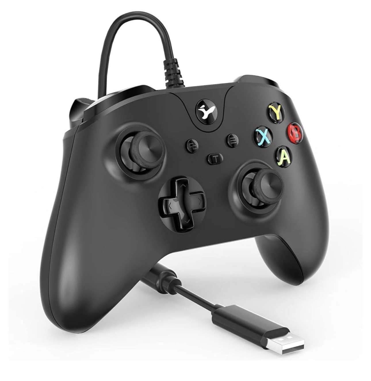 Wired USB Turbo Controller 3.5mm Jack Black Xbox One/Series X|S PC 7.2ft