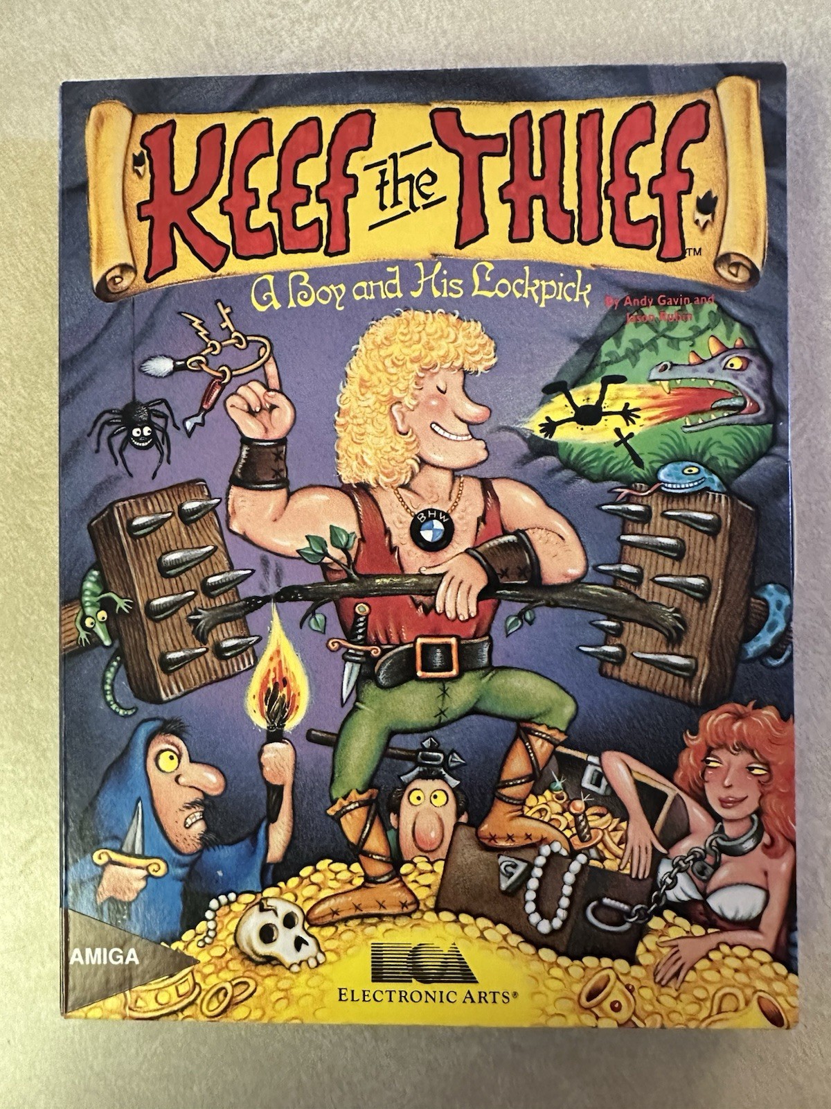 Keef the Thief for Amiga Electronic Arts 1989 Game Complete In Box