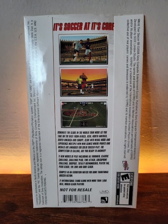World Tour Soccer 06 Demo Disc (Sony PSP, 2006) SCEA