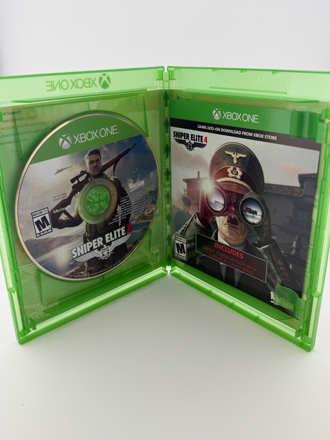 Sniper Elite 4 Limited Edition Xbox One Video Game Italia DLC Multiplayer