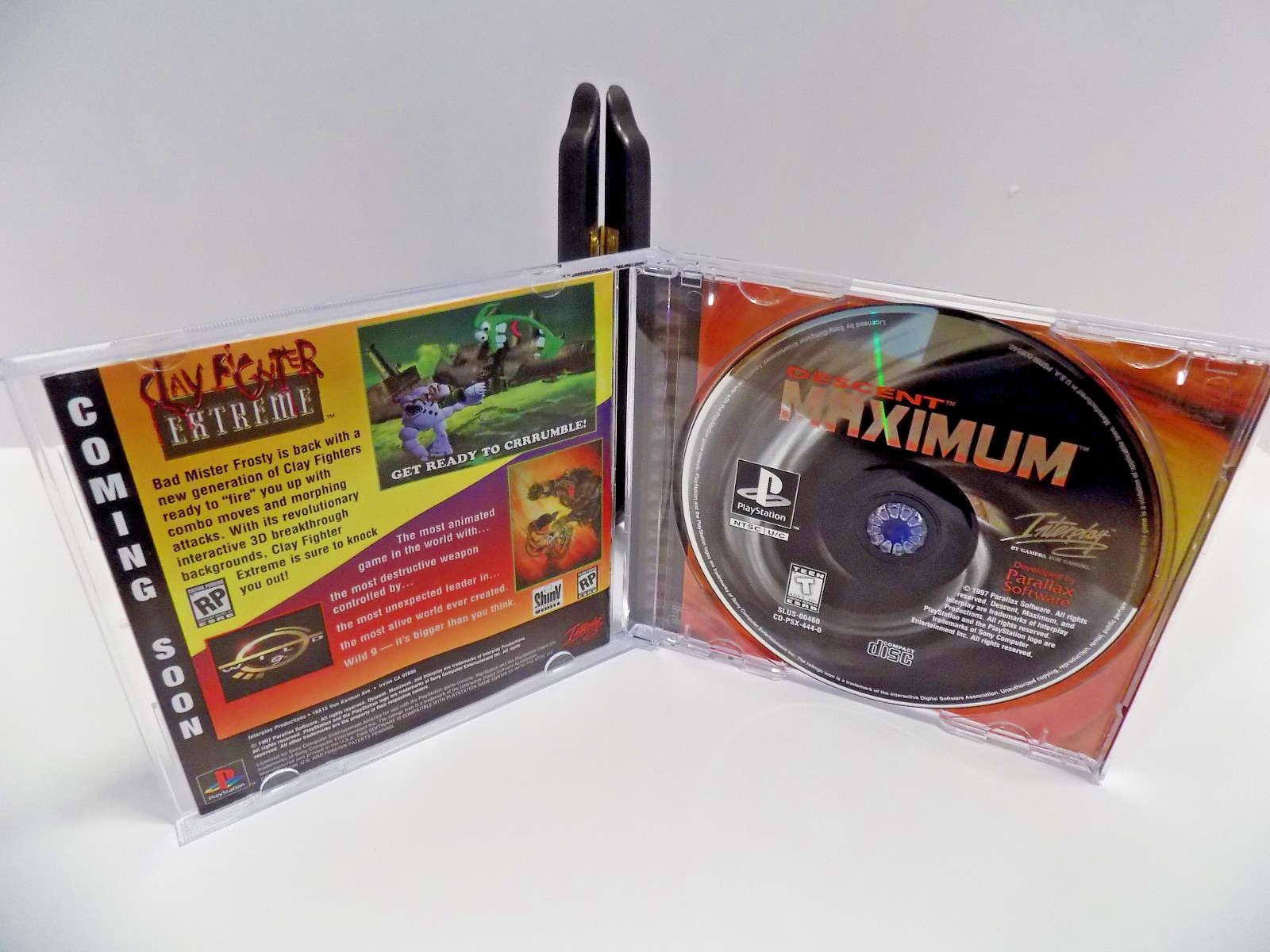 Descent Maximum CIB great shape w/registration PS1 (Sony PlayStation 1, 1997)