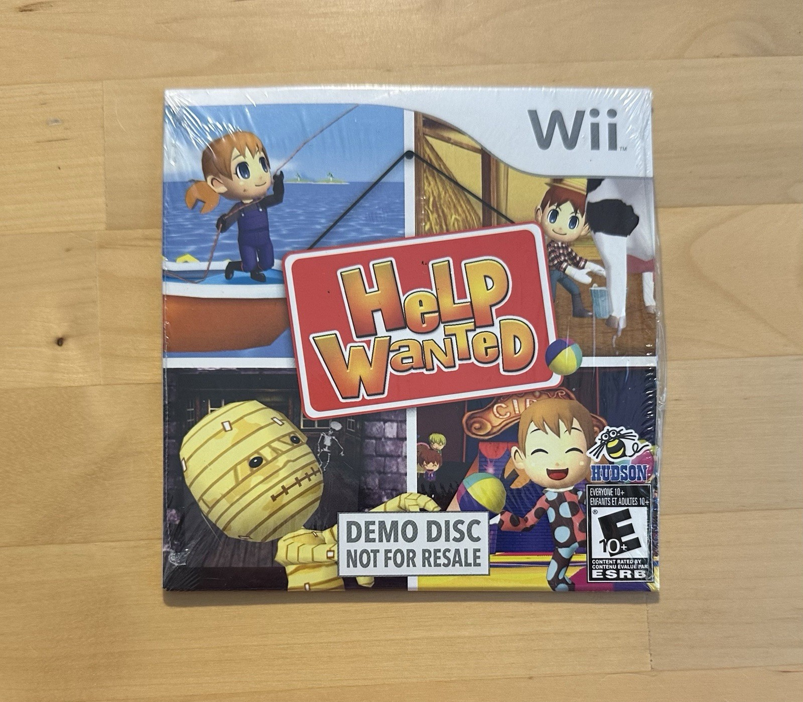 Help Wanted: 50 Wacky Jobs! NFR Demo Disc – Brand New – Hudson Nintendo Wii Game