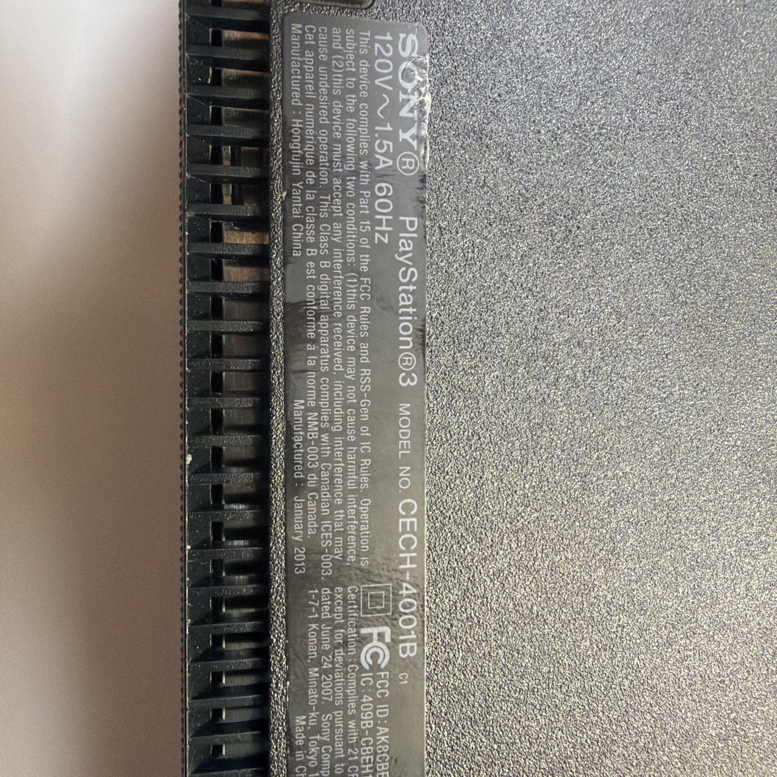 Sony Playstation PS3 Super Slim CECH-4001B Console Only (For Parts/Repair)untest