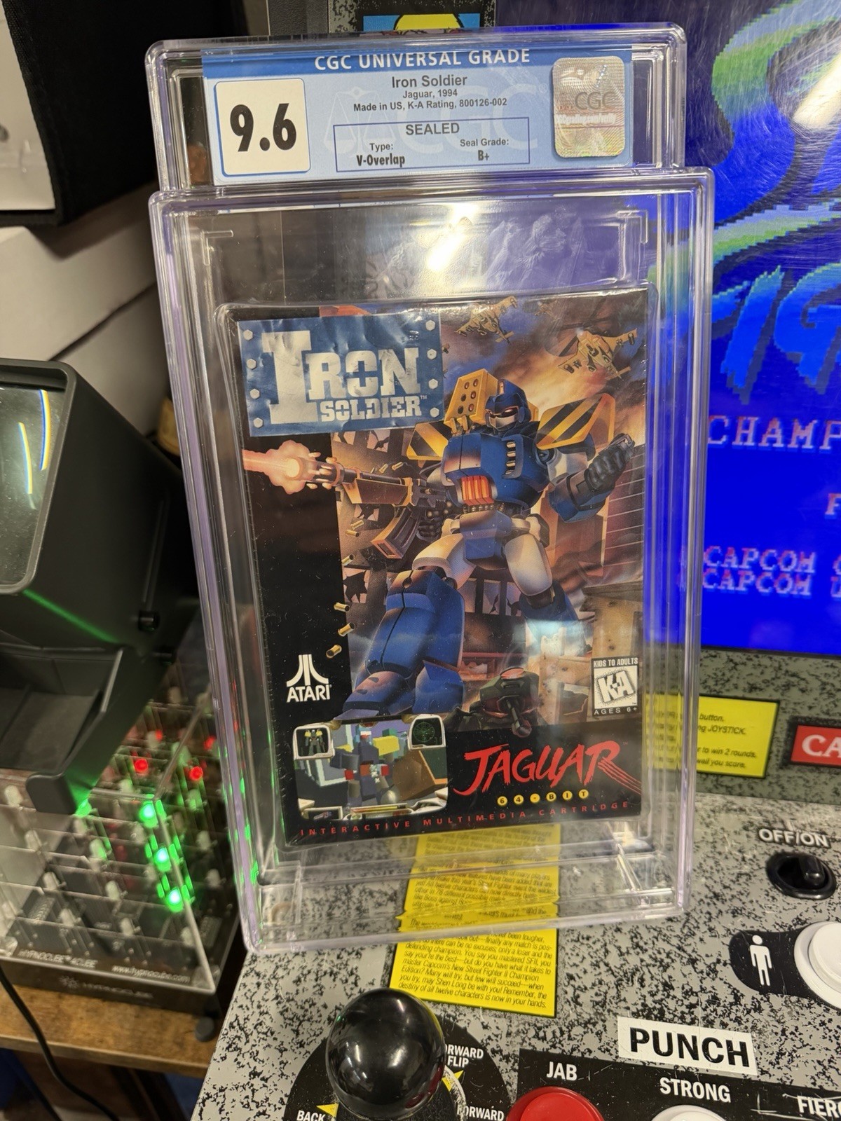 1994 Atari Jaguar Game Iron Soldier Graded CGC 9.6 B+ Sealed BRAND NEW