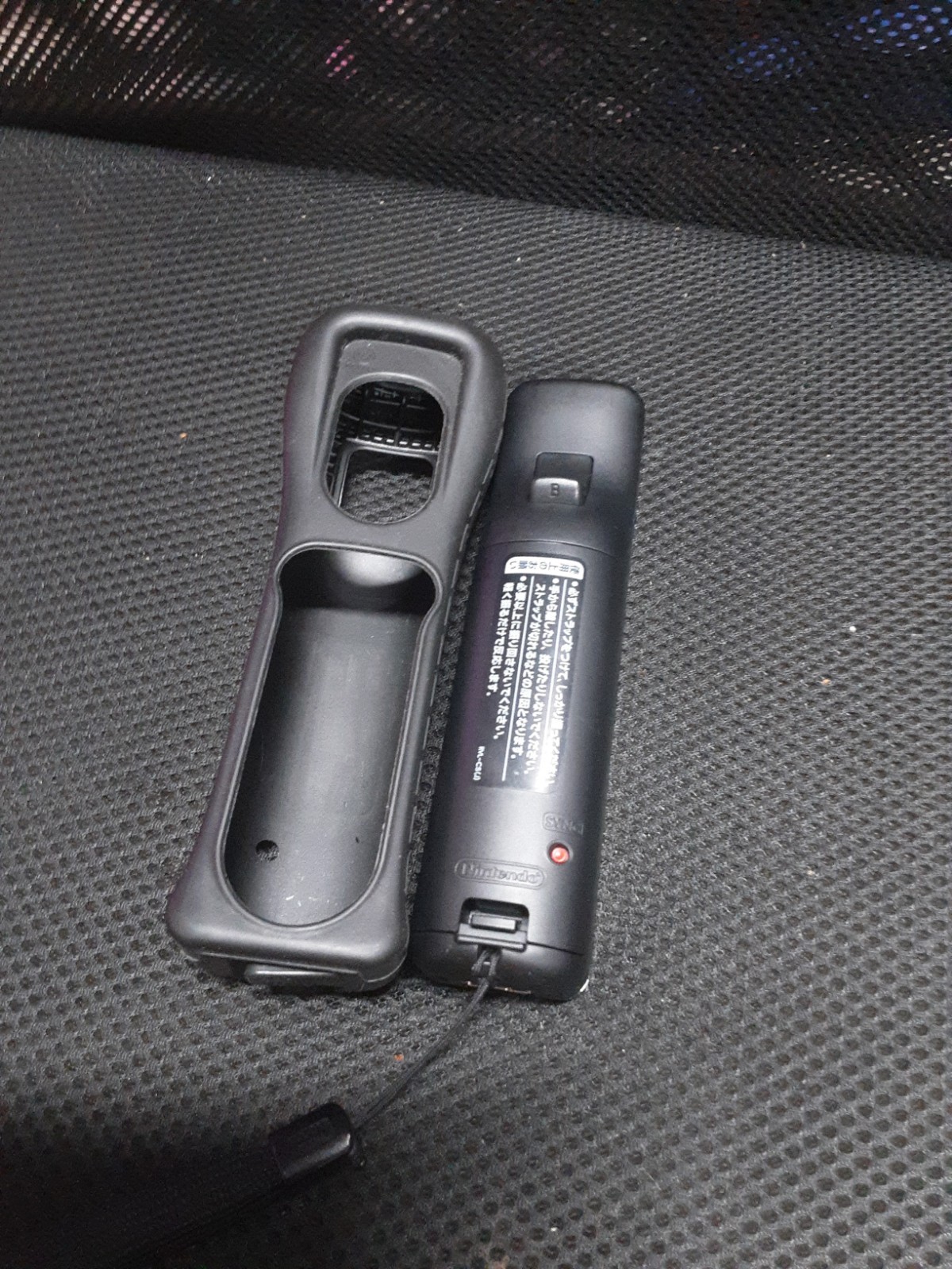 Original Nintendo Wii Remote Black Controller Official OEM Tested Strap cover