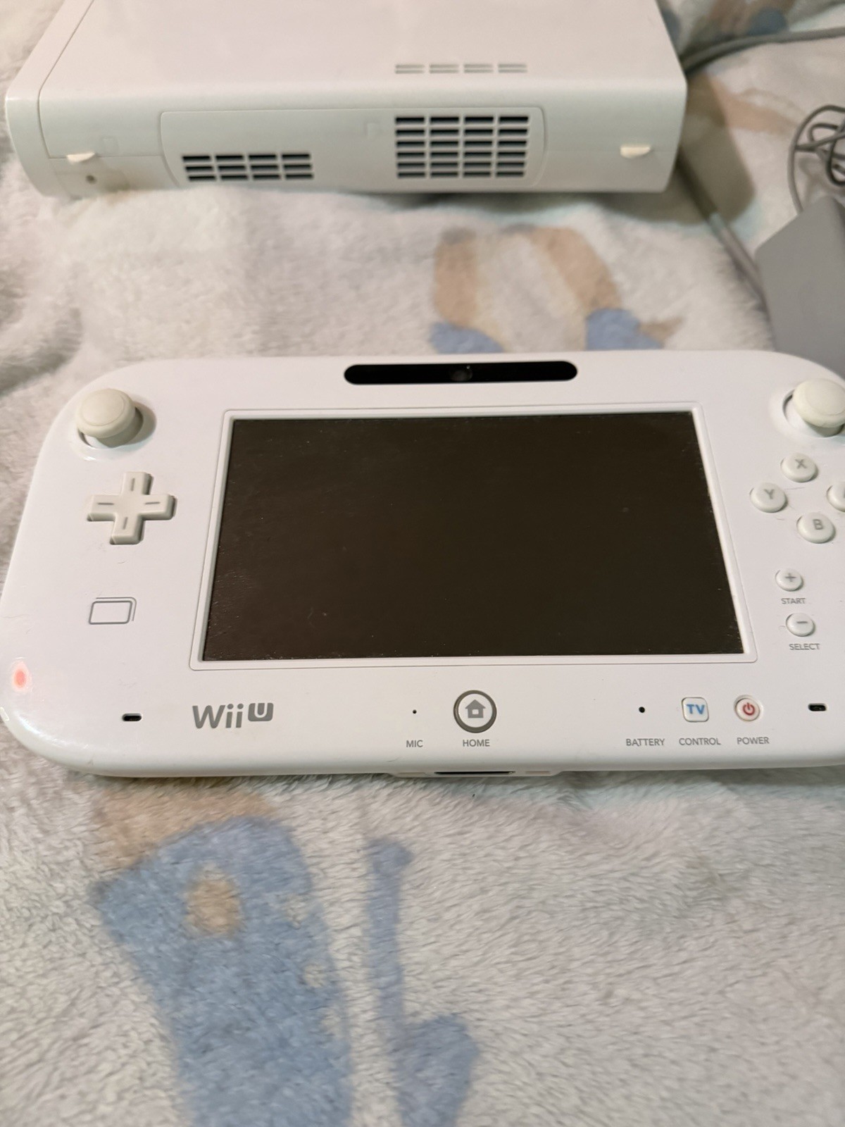 Nintendo Wii U 32GB Black Console with Gamepad, Tablet, and Power Cords