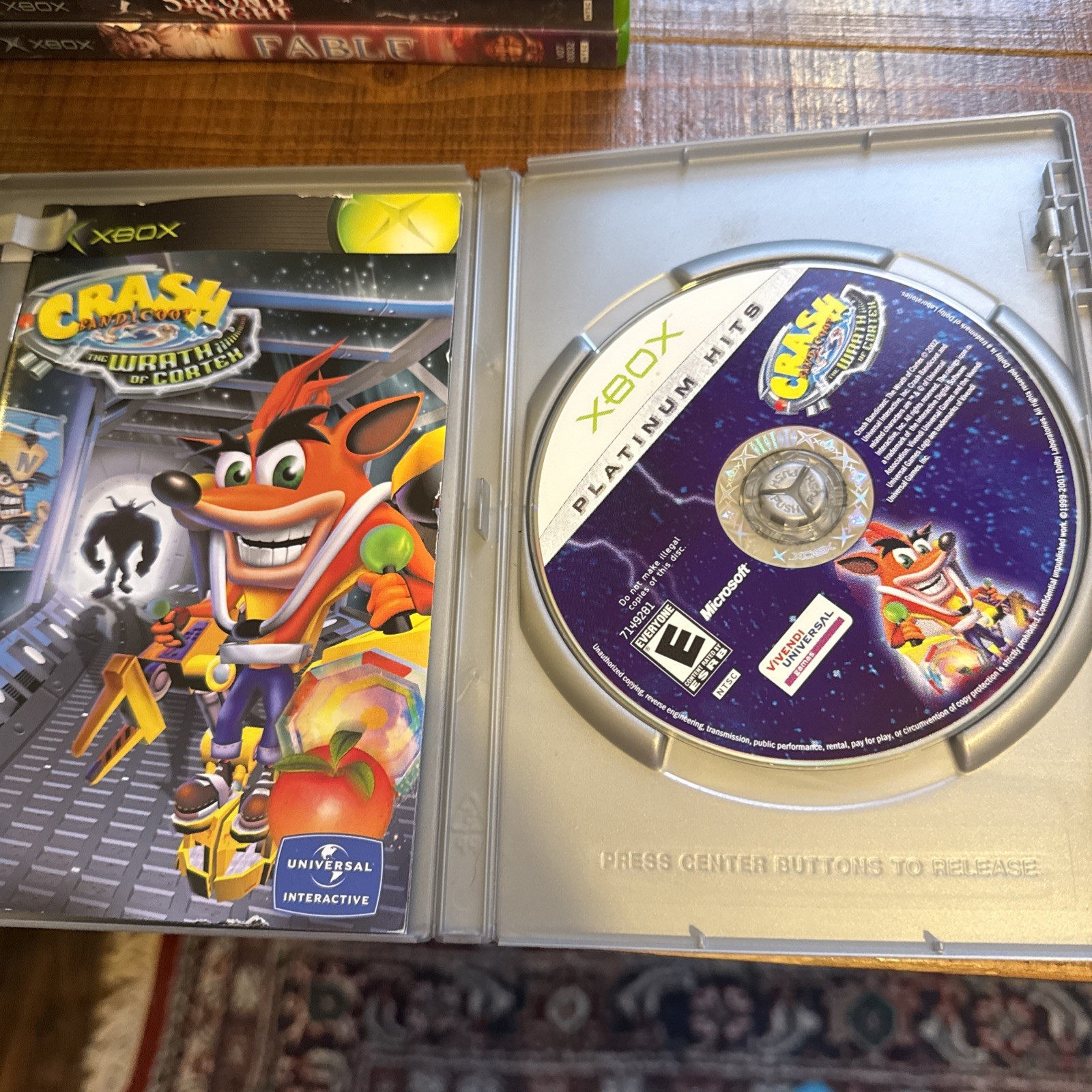 lot of 8 games lotr/crash/fable/harrypotter/grabbed by the ghoulies