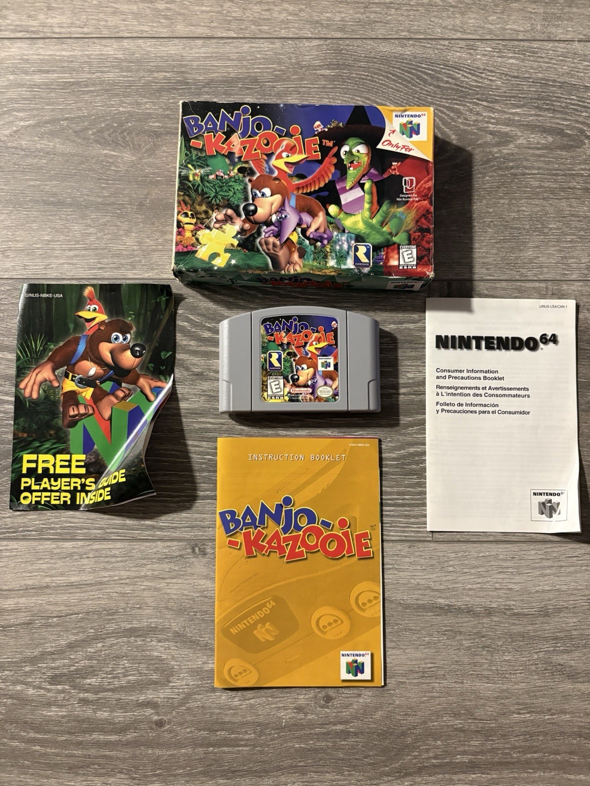 Banjo-Kazooie N64 CIB Complete in Box Nintendo 64 Tested Authentic