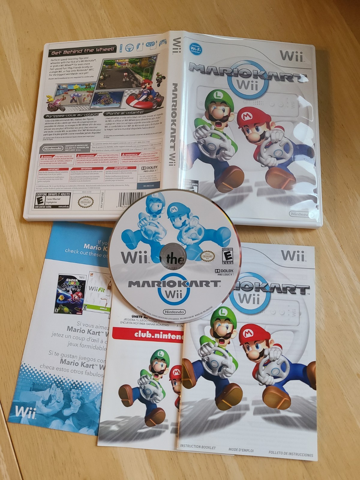 Nintendo Wii Mario Kart – All Original Packaging and Inserts!
