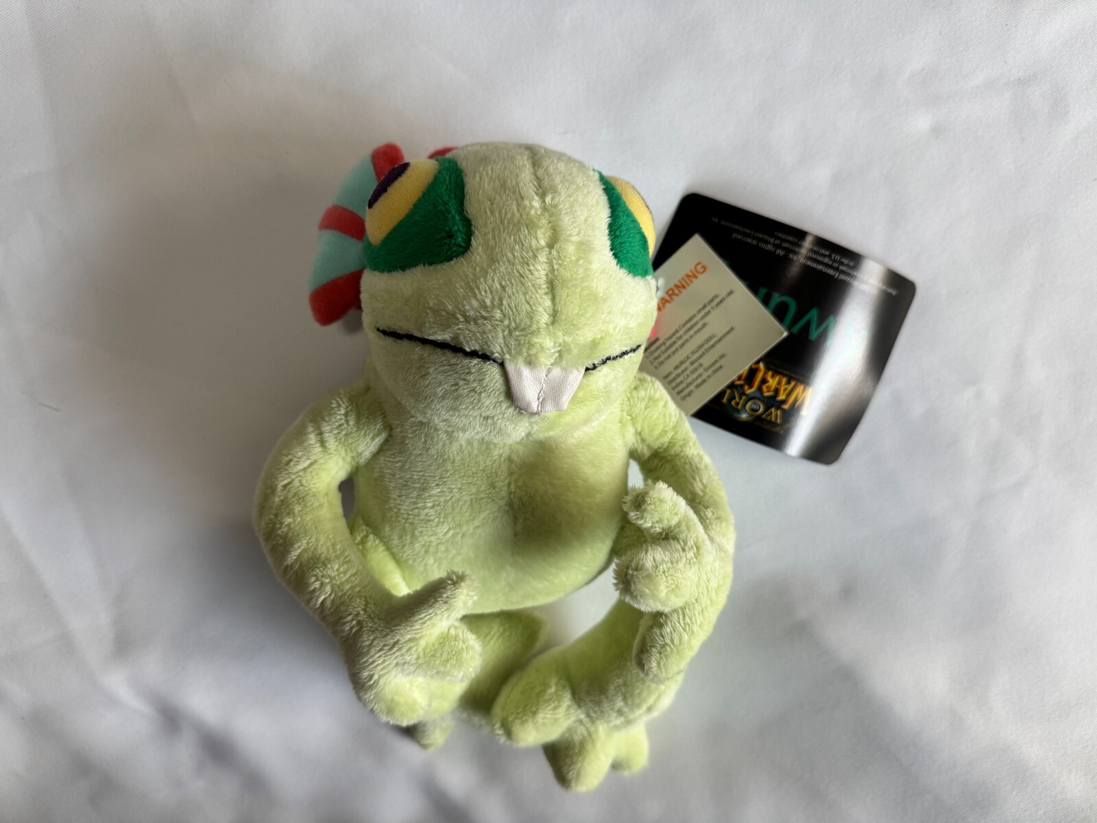 World of Warcraft KWURKY Murloc Plush Blizzard 2009 Blizzcon Green w/ Bag & Tag