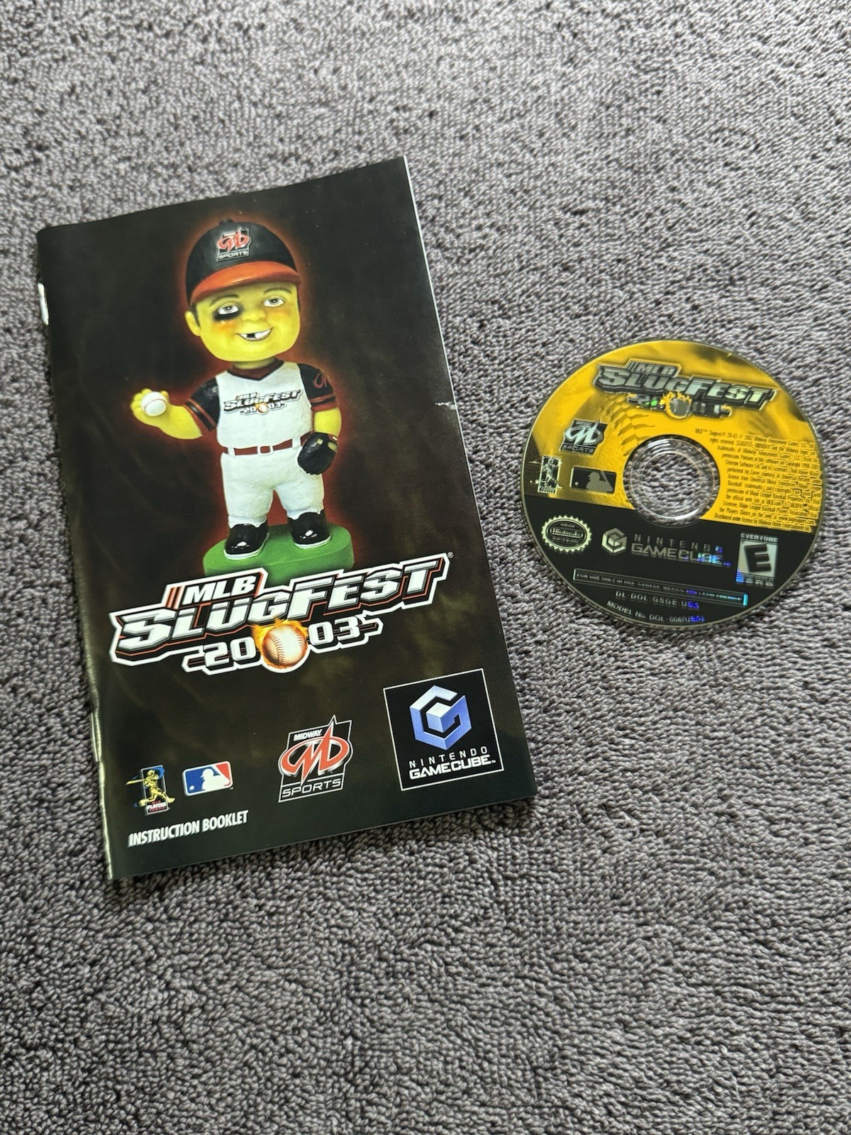 MLB SlugFest 2003 Midway Baseball Sports Nintendo GameCube Manual NTSC-U/C E