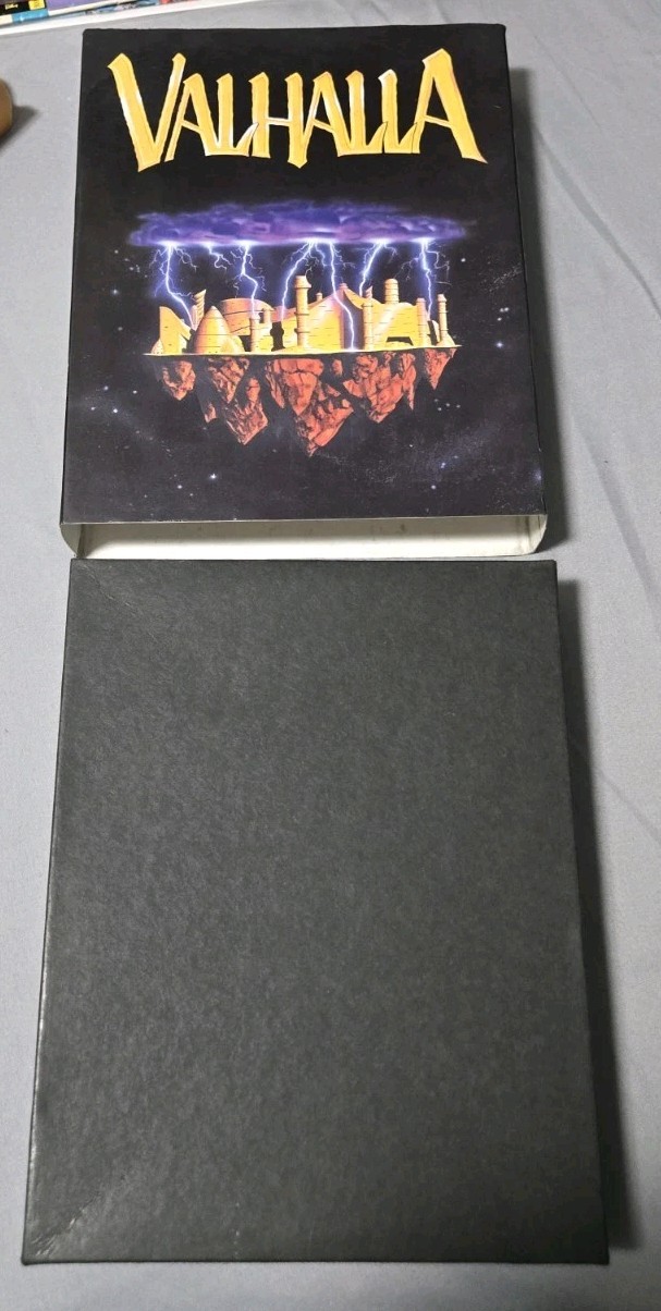 Rare Valhalla Big Box PC 3.5″ Floppy Disks 1992 Optyk Retro RPG Complete HTF OOP