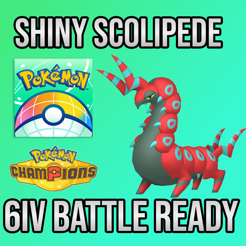 ✨6IV SHINY Scolipede + EVS🚀 POKEMON HOME✨Champions✨Online delivery⚡