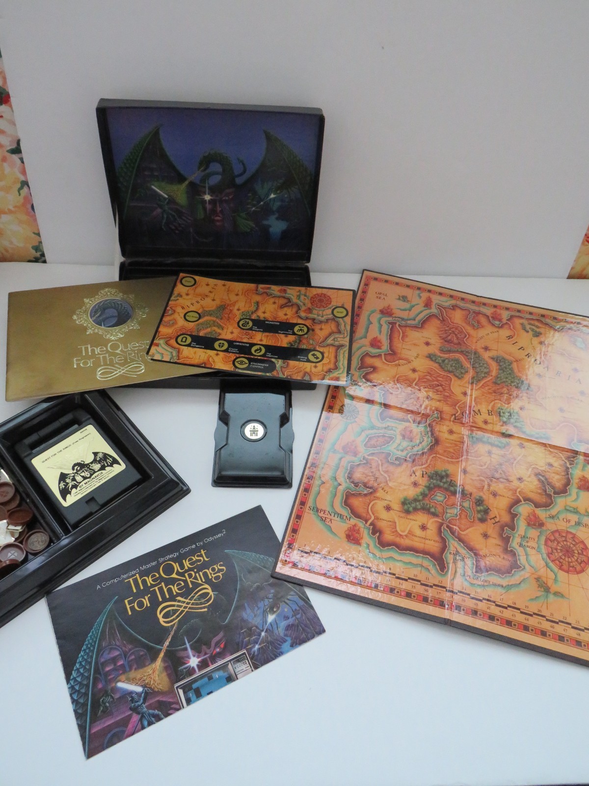 QUEST FOR THE RINGS Video Game (Magnavox Odyssey 2) Complete In Box