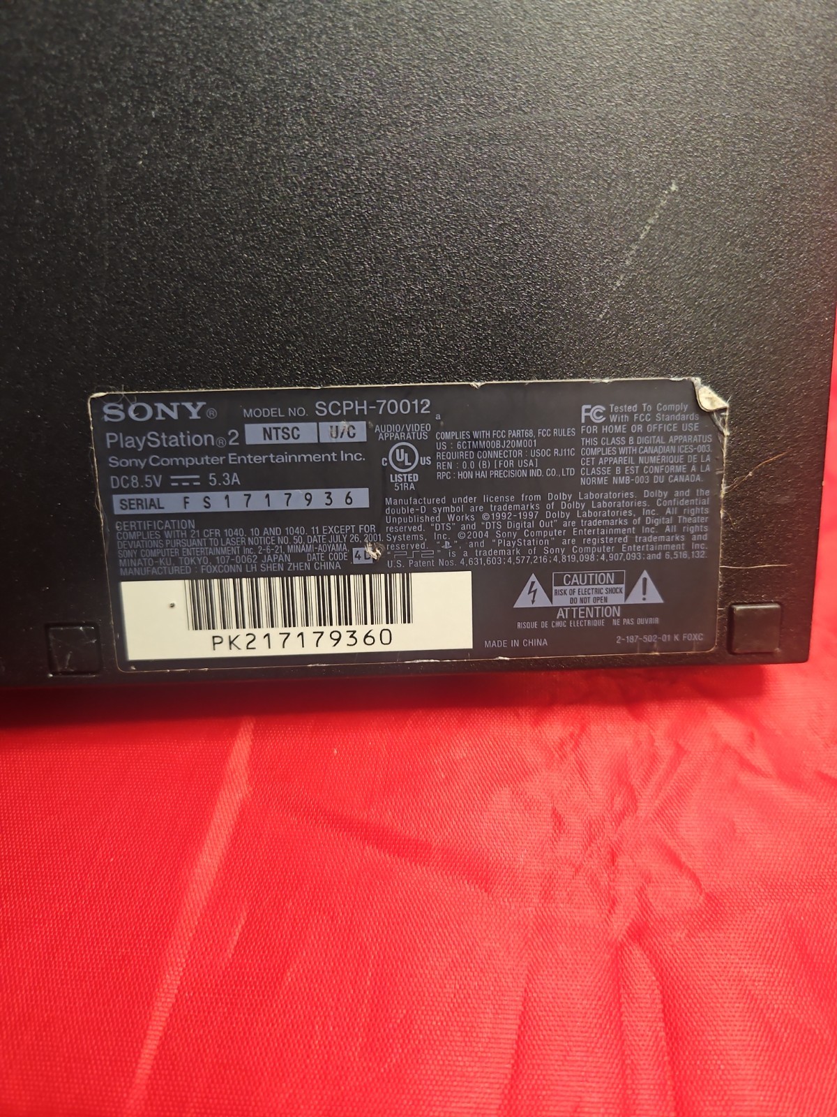Sony PS2 Slim Black Console Bundle Lot Controller 6 Games & Cables SCPH-70012