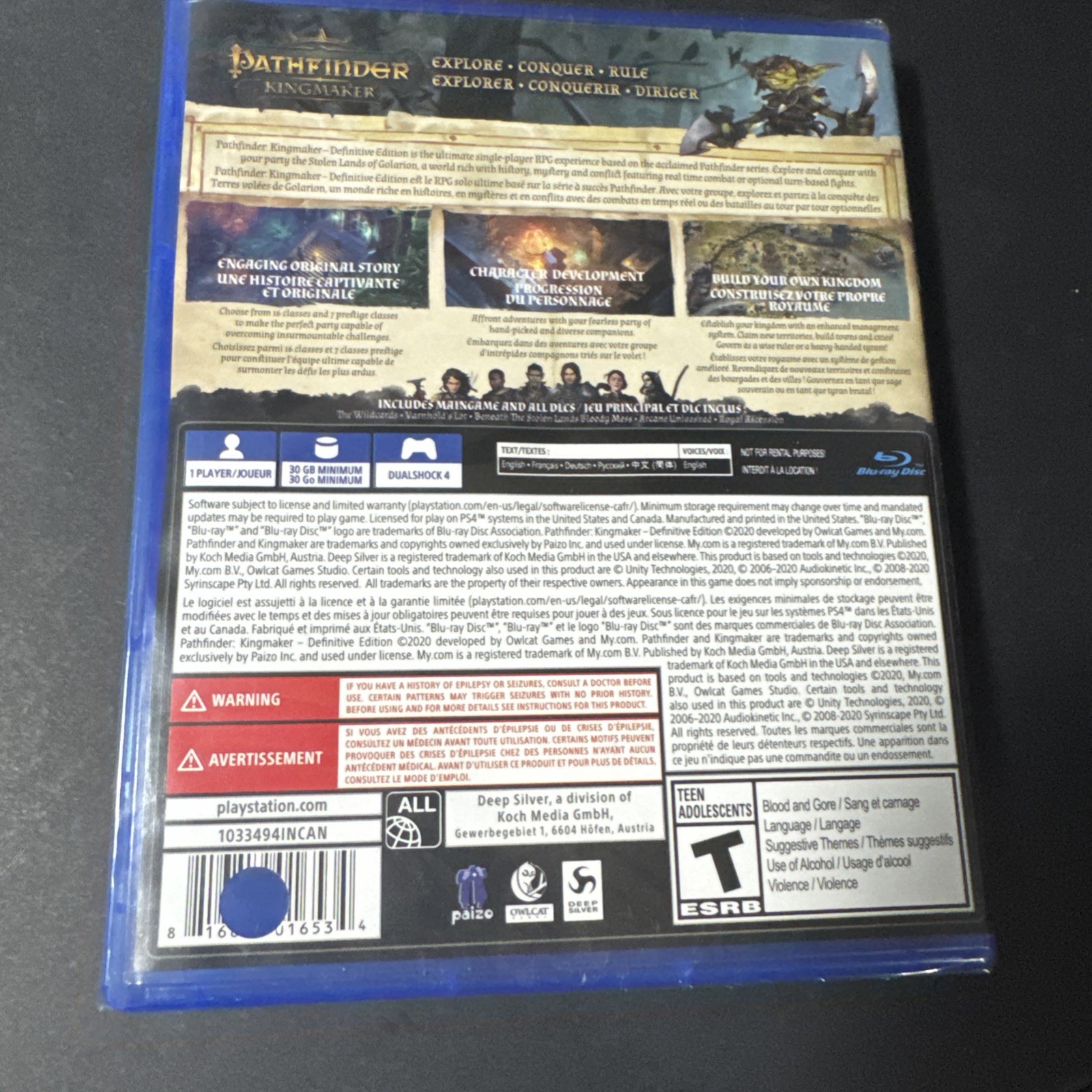 Pathfinder: Kingmaker – Definitive Edition – Sony PlayStation 4 PS4 Nee Sealed