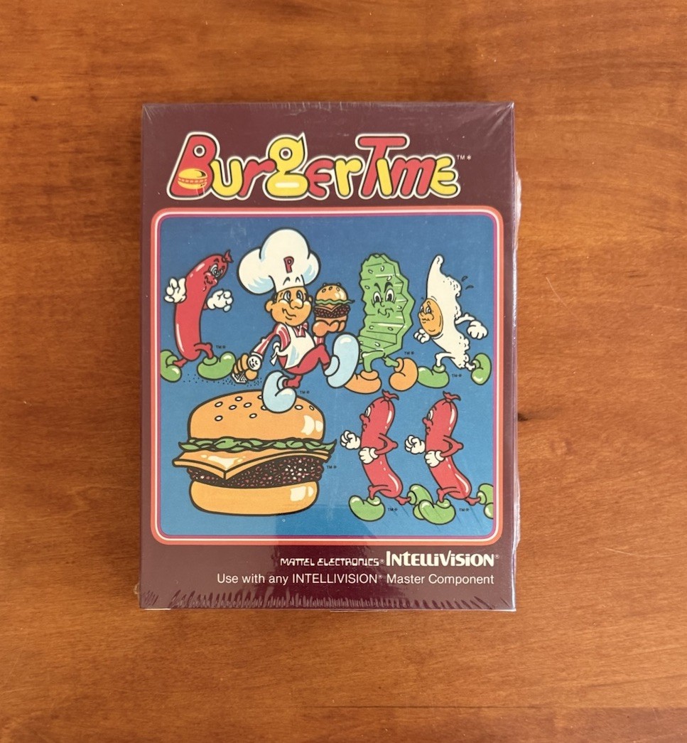 BurgerTime (Intellivision, 1983) BRAND NEW Factory Sealed – Excellent Condition