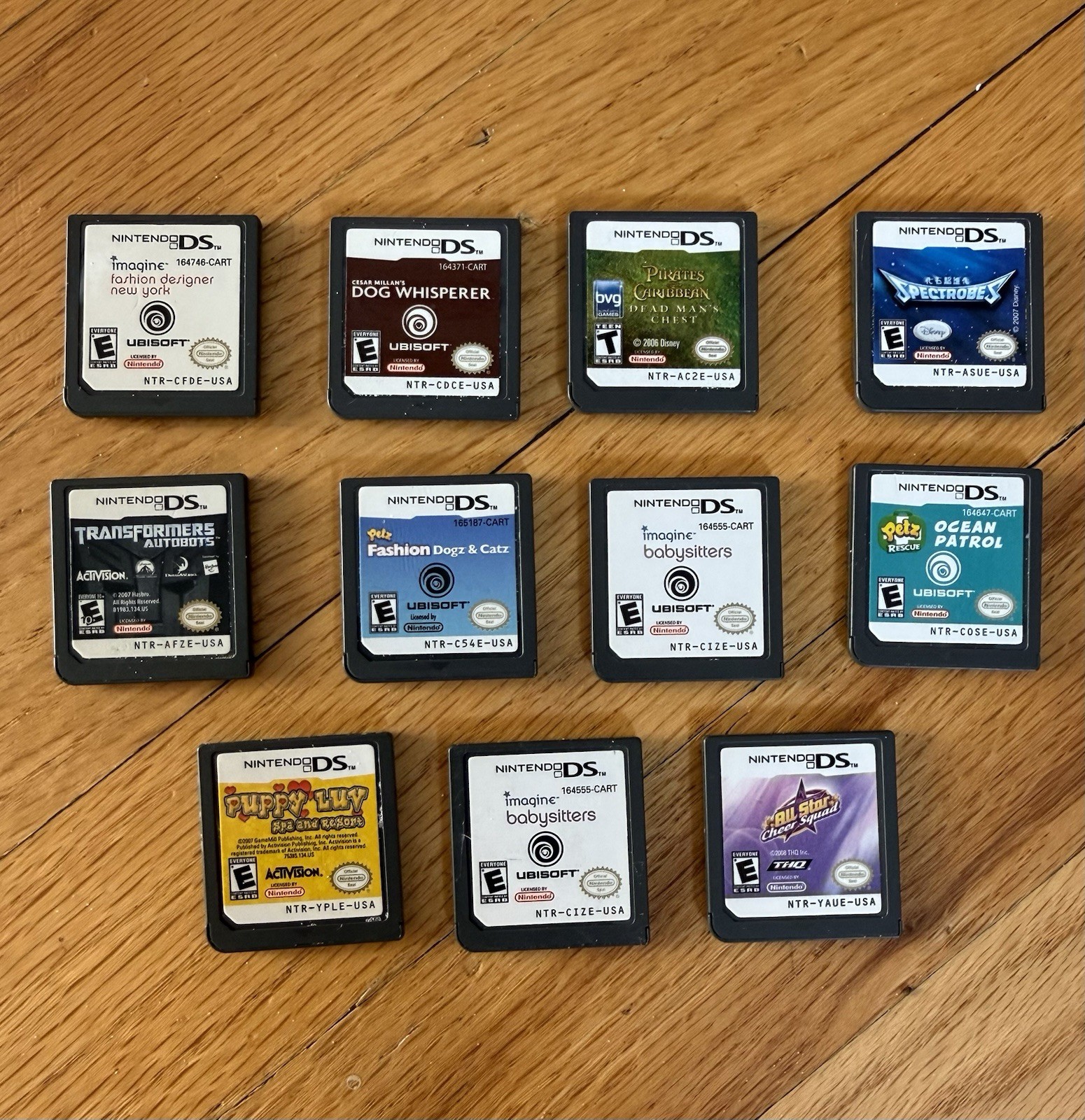 Nintendo DS & GBA Games Bundle Lot Of 15 Transformers Spectrobes Bratz Pirates
