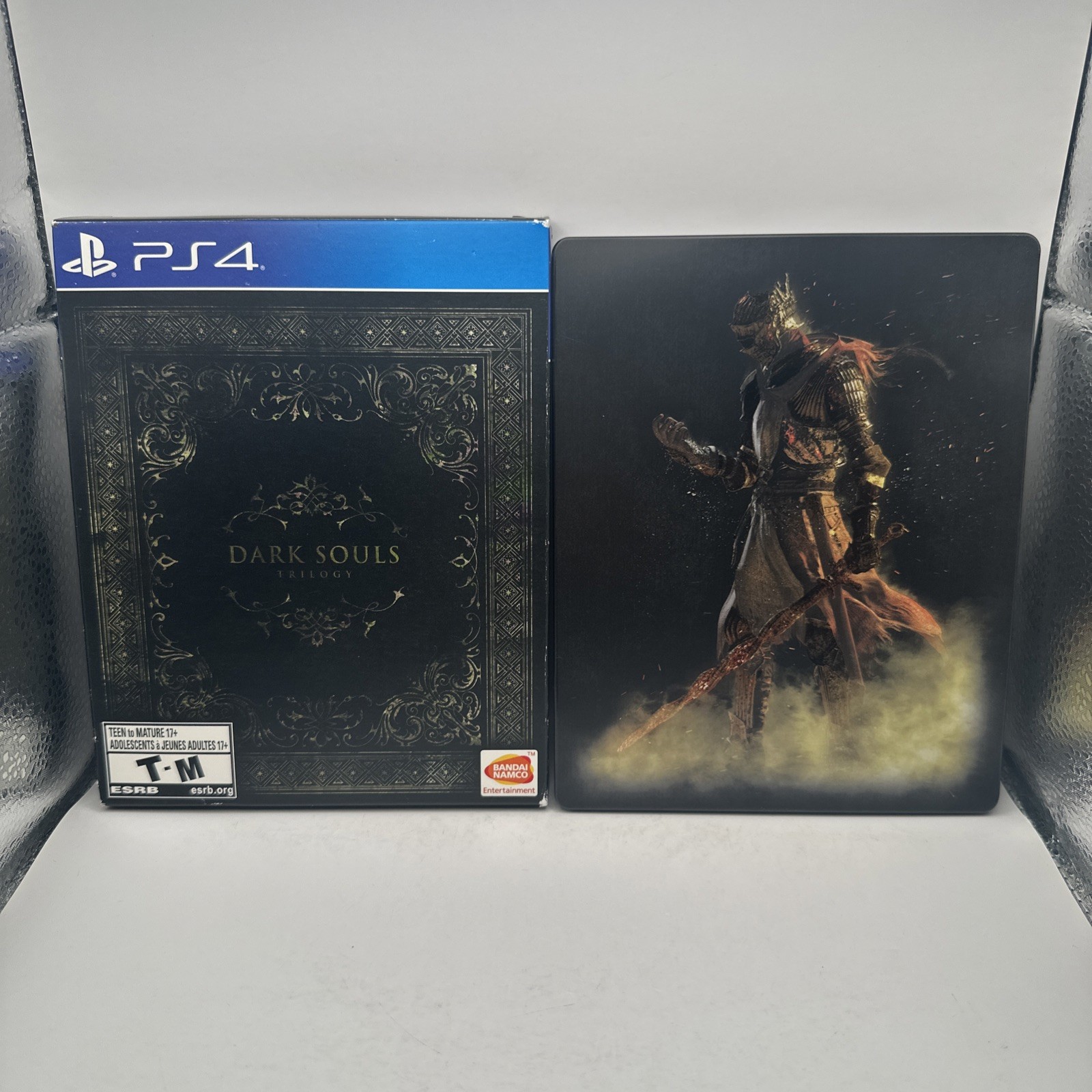 Dark Souls Trilogy Steelbook PlayStation 4 PS4 CIB EXCELLENT Bandai Namco