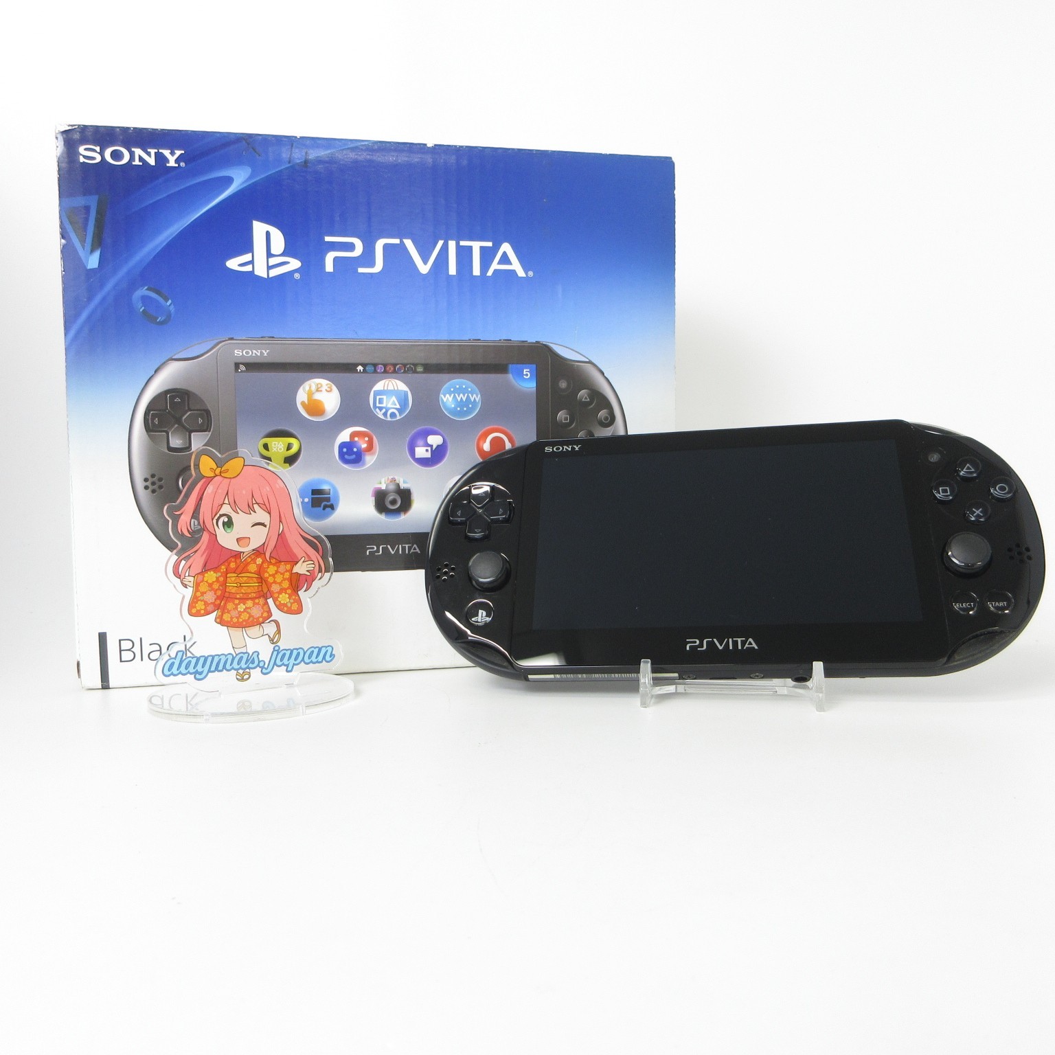 【Very Good】Sony PS Vita PCH-2000 Black Wi-Fi Model Console #Arr08/0615/03