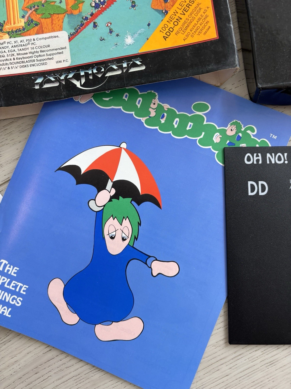 Oh No! More Lemmings Stand Alone Version IBM PC 3.5” & 5.25” Disks Big Box