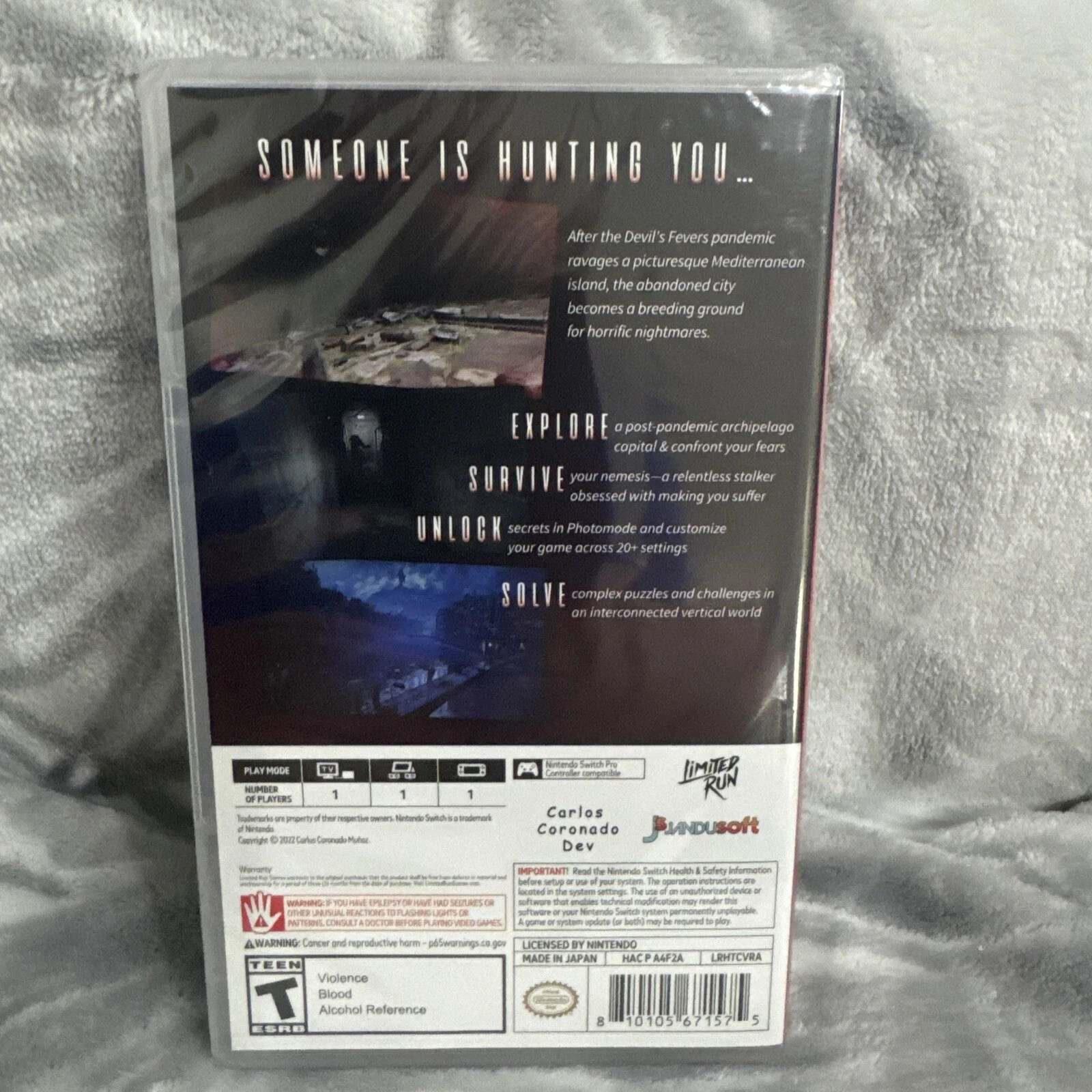 Horror Tales: The Wine (Nintendo Switch) New Sealed MINT, LIMITED RUN GAMES!