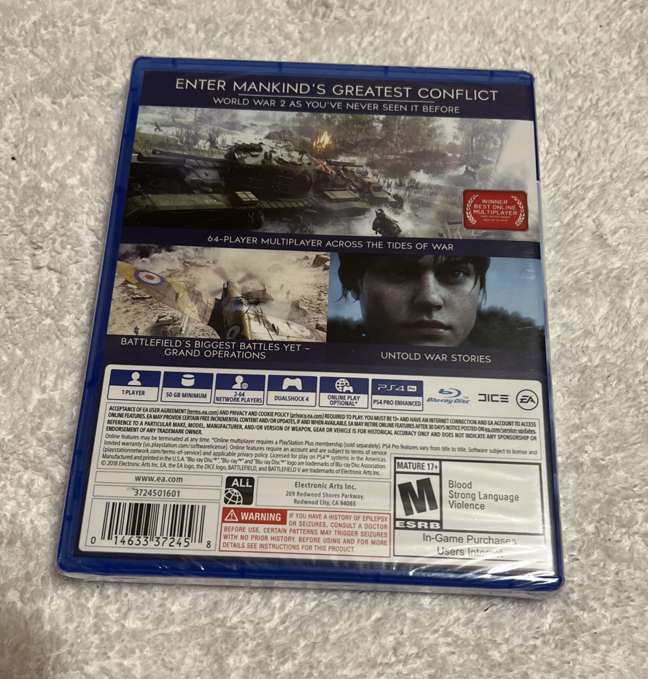 Battlefield V PS4 Brand New Factory Sealed PlayStation 4 Fast Shipping