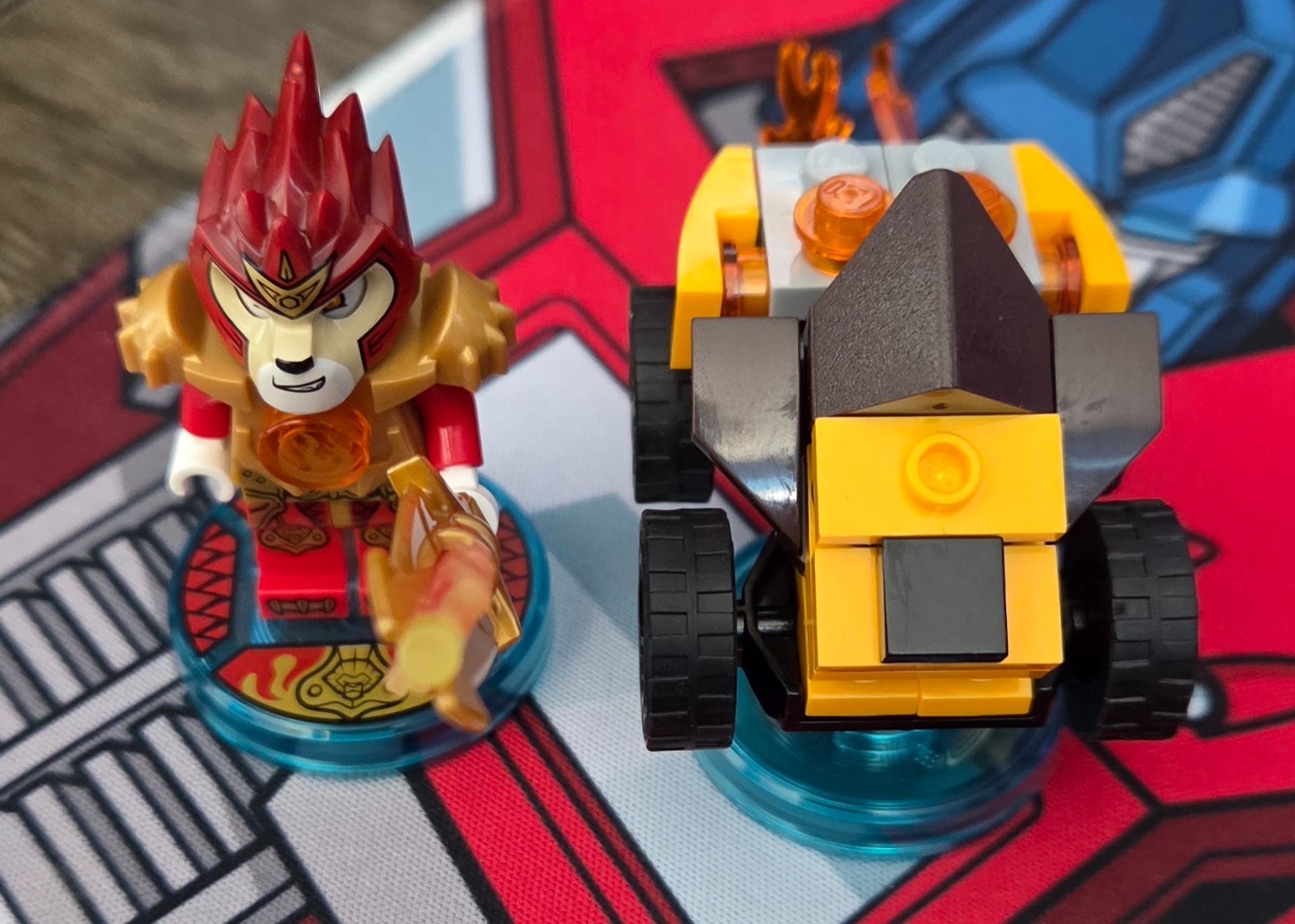 LEGO Dimensions Chima Laval, Eris, and Cragger Fun Packs 71222 71232 71223