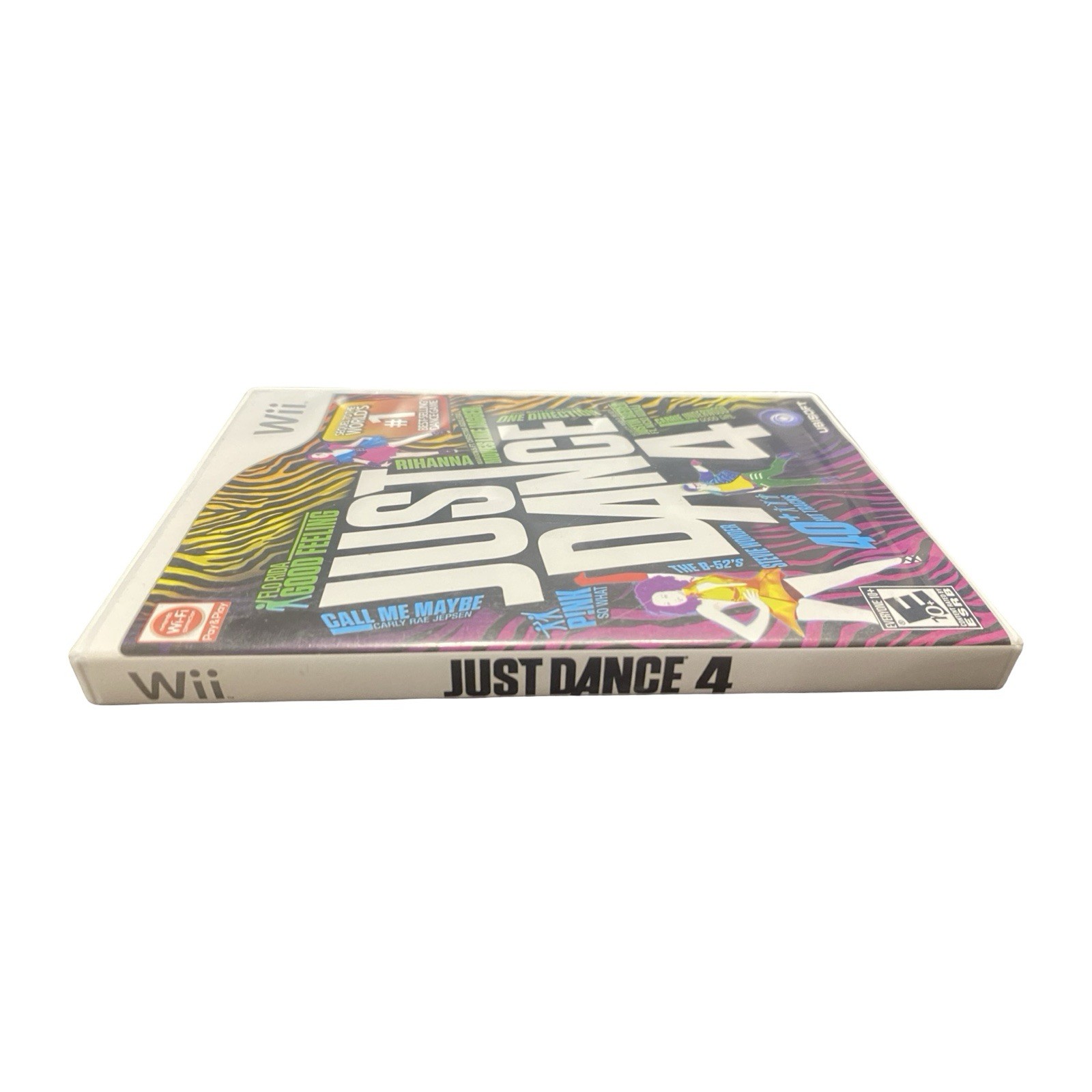 Just Dance 4 – Nintendo Wii Game – COMPLETE Game Case Inserts & Manuel booklet