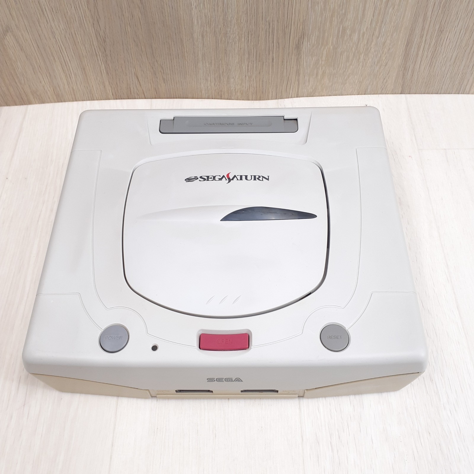 Sega Saturn Console Japan White Bundle with 3 Games 2 Controllers tested NTSC-J