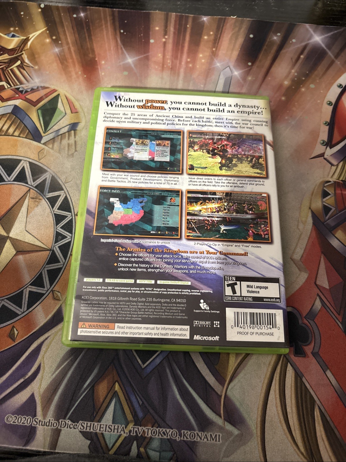 Dynasty Warriors 5: Empires (Microsoft Xbox 360, 2006) Cib Complete