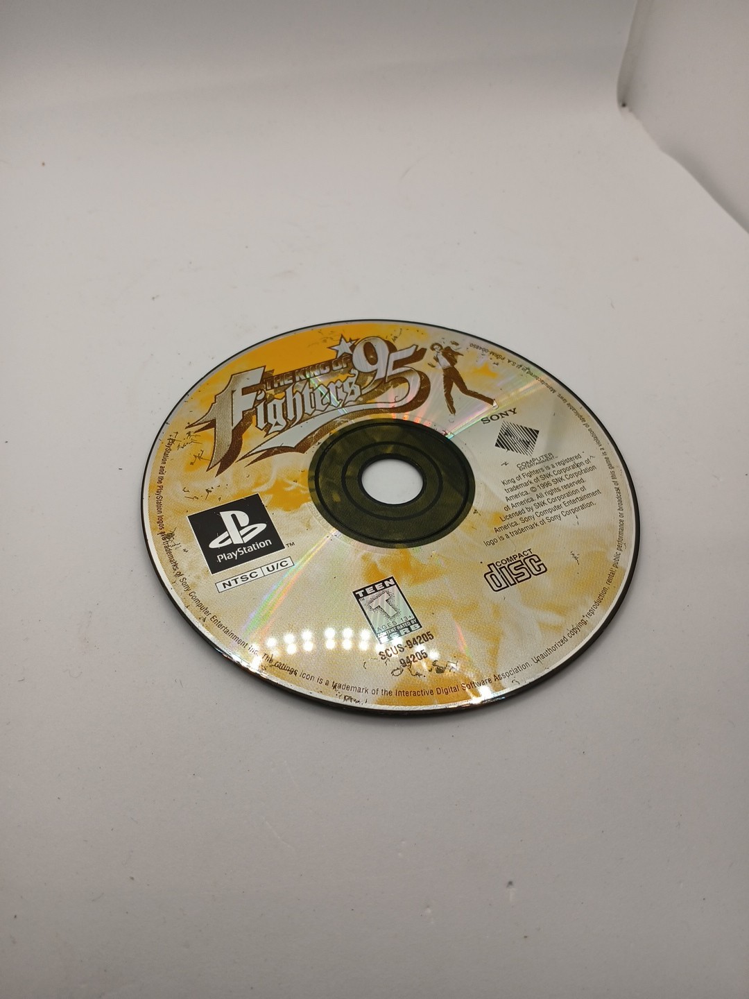 The King of Fighters 95 PS1 (Sony PlayStation 1, 1996) DISC ONLY Medium/Heavy