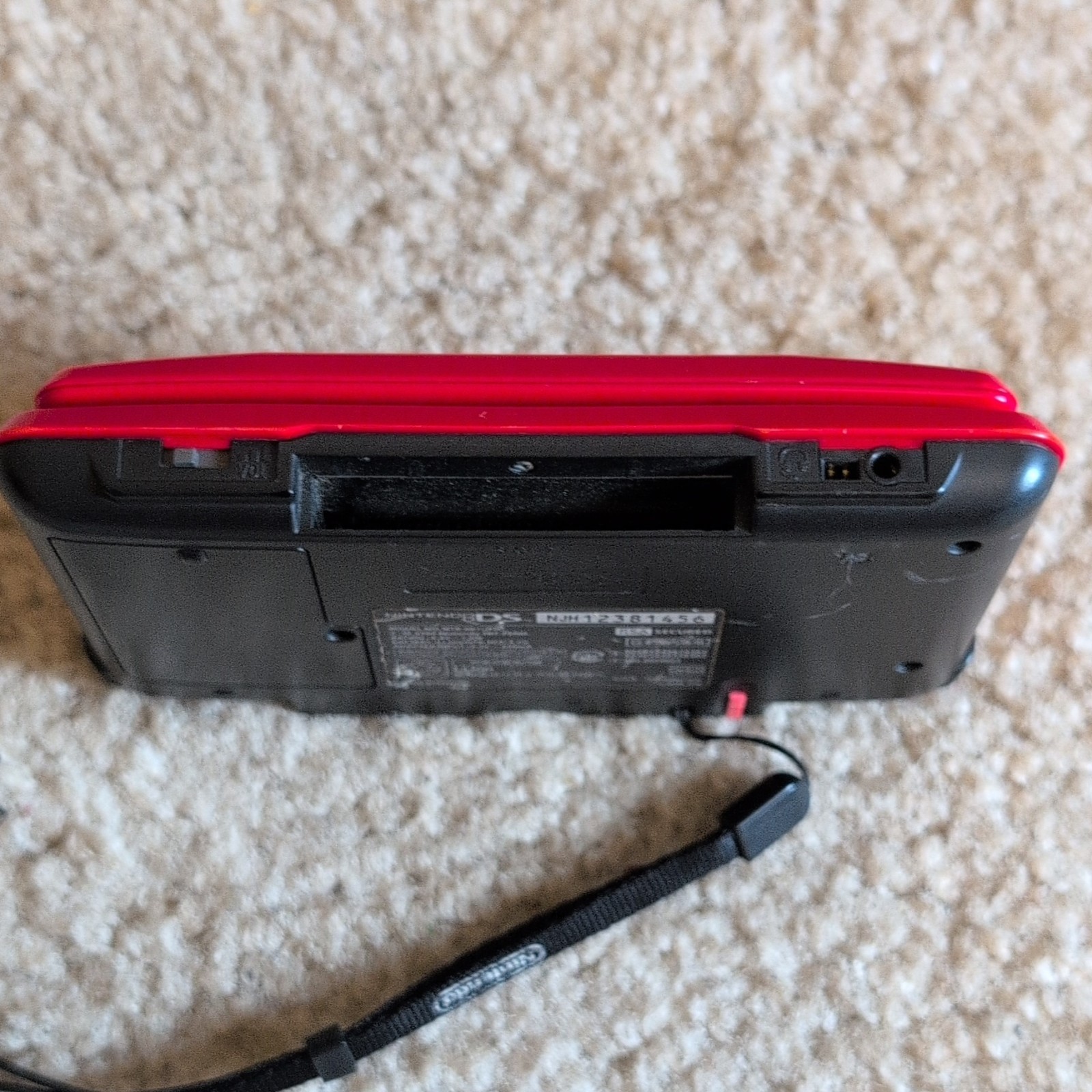 Nintendo DS Red/Black Tested And Working With Stylus, NO CHARGER
