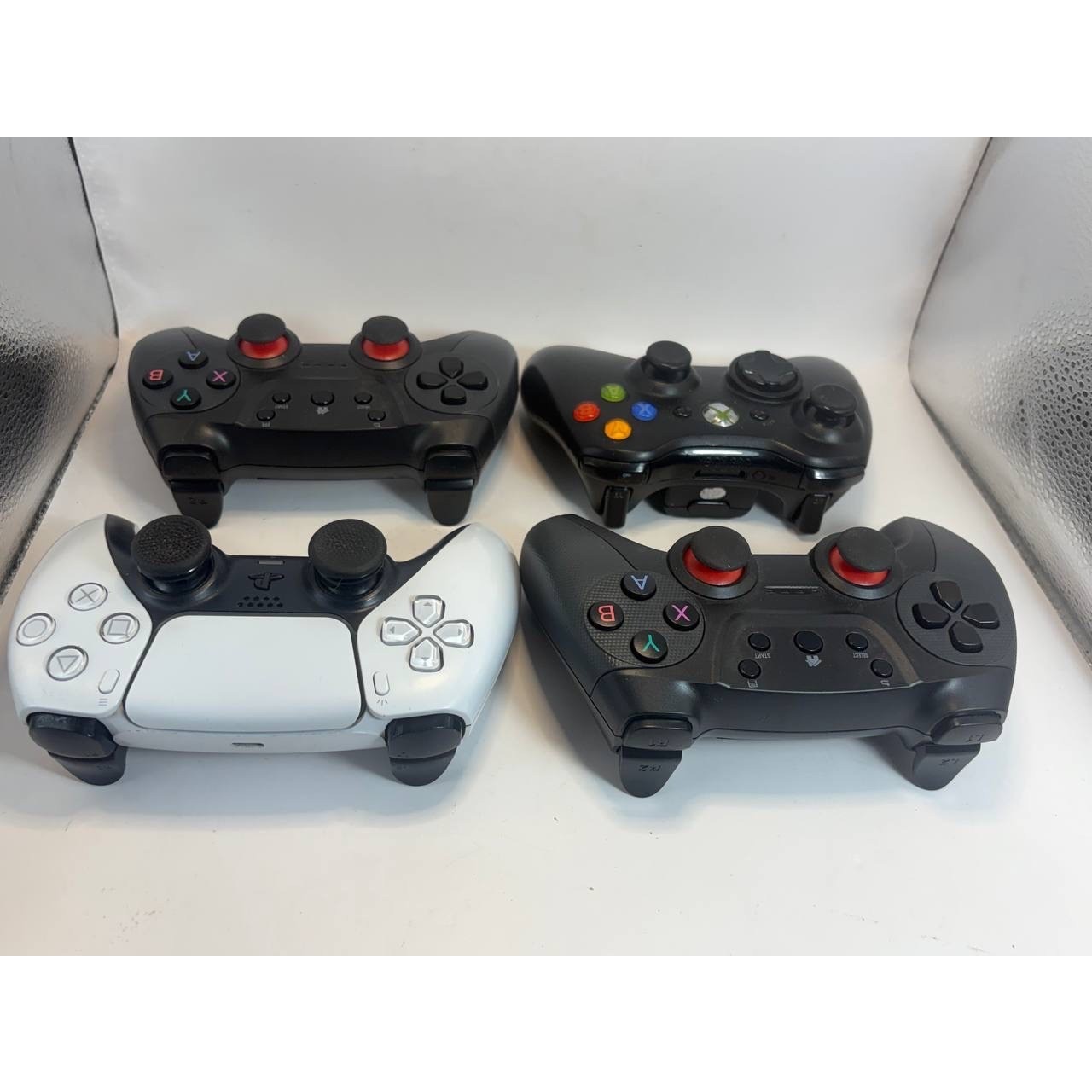 Gaming Controller Lot PS5 DualSense Xbox 360 Generic Untested For Parts 4pc