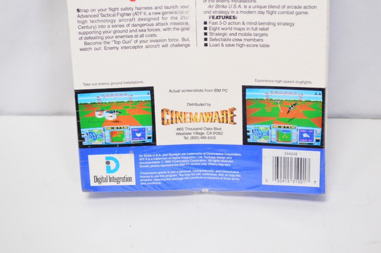 NEW Air Strike USA Spotlight Software Amiga Computer Video Game