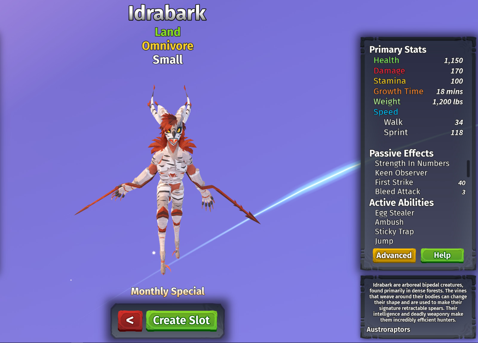 Idrabark Species | Creatures of Sonaria | Roblox