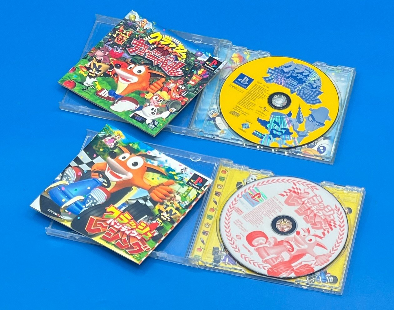 Lot 10 PS1 PS2 Crash Bandicoot 1 2 3 4 Carnival + BOOK Set Sony Playstation jp